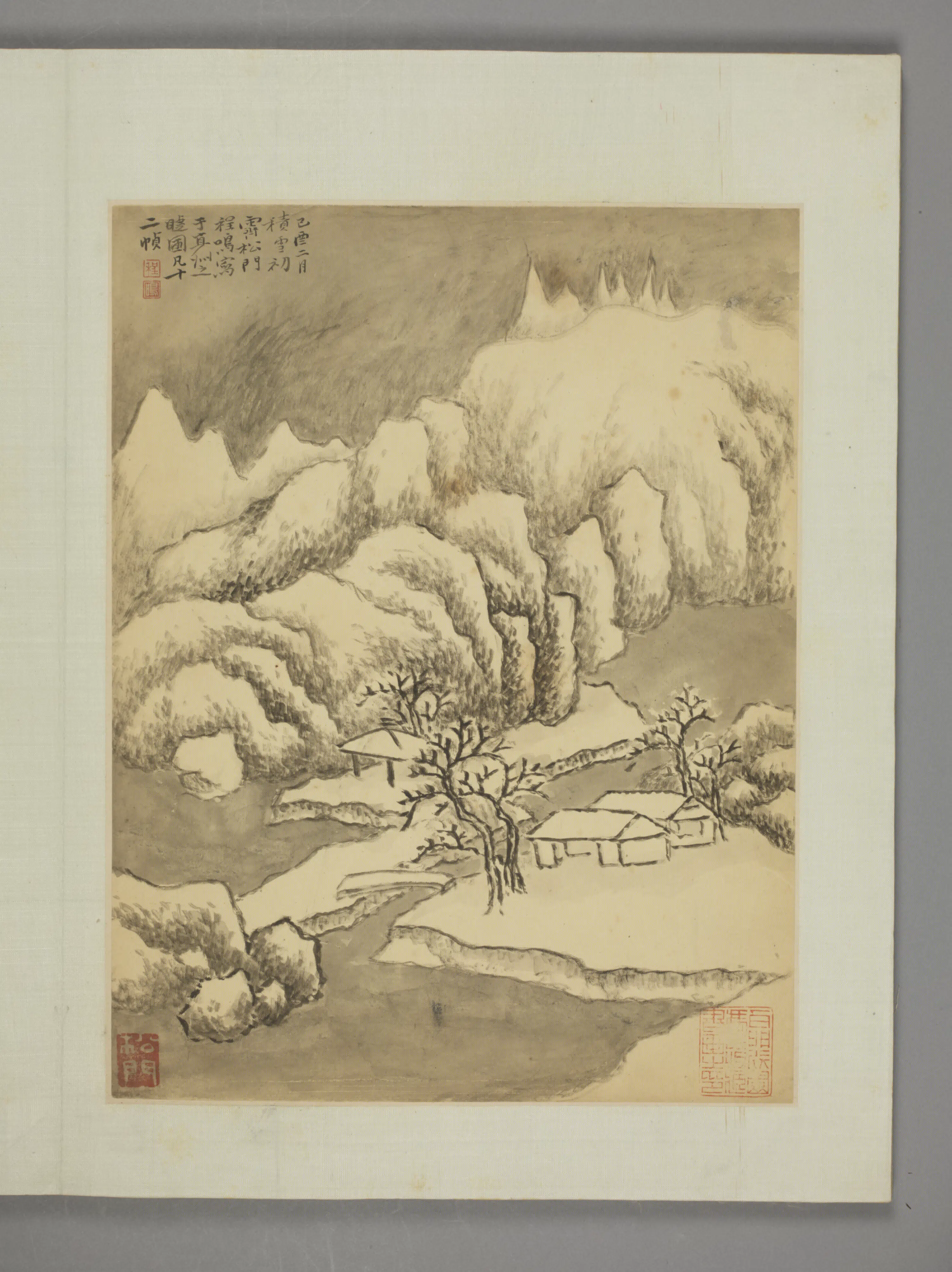清代【程鸣】《山水册（12开）》