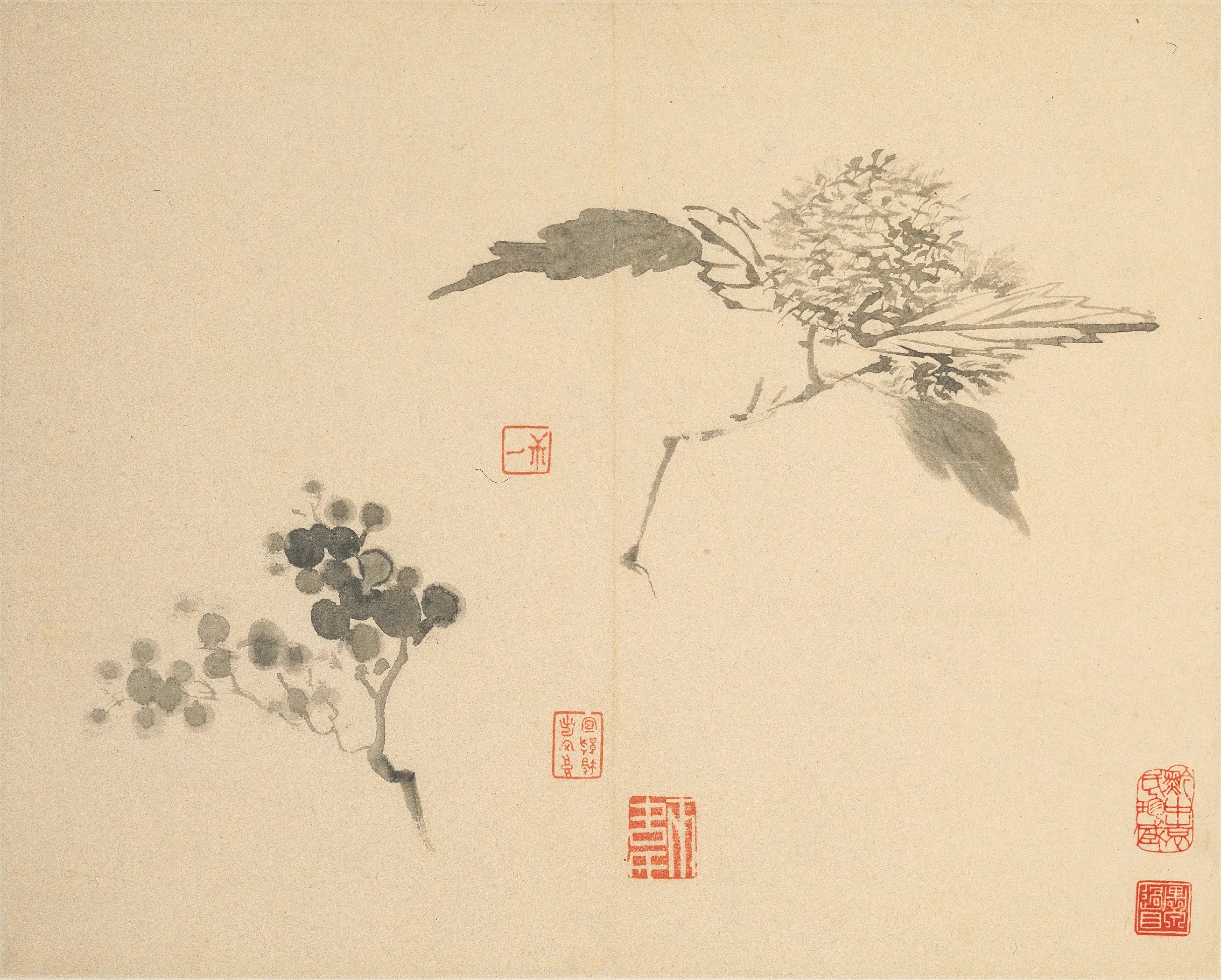 清代【高其佩】《杂画册》
