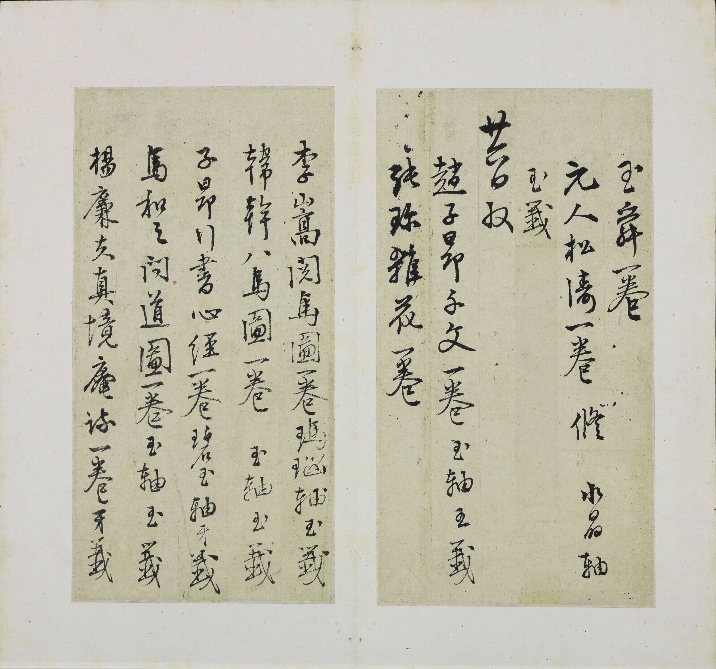 明朝【陆深】《行书收藏书画稿本册》