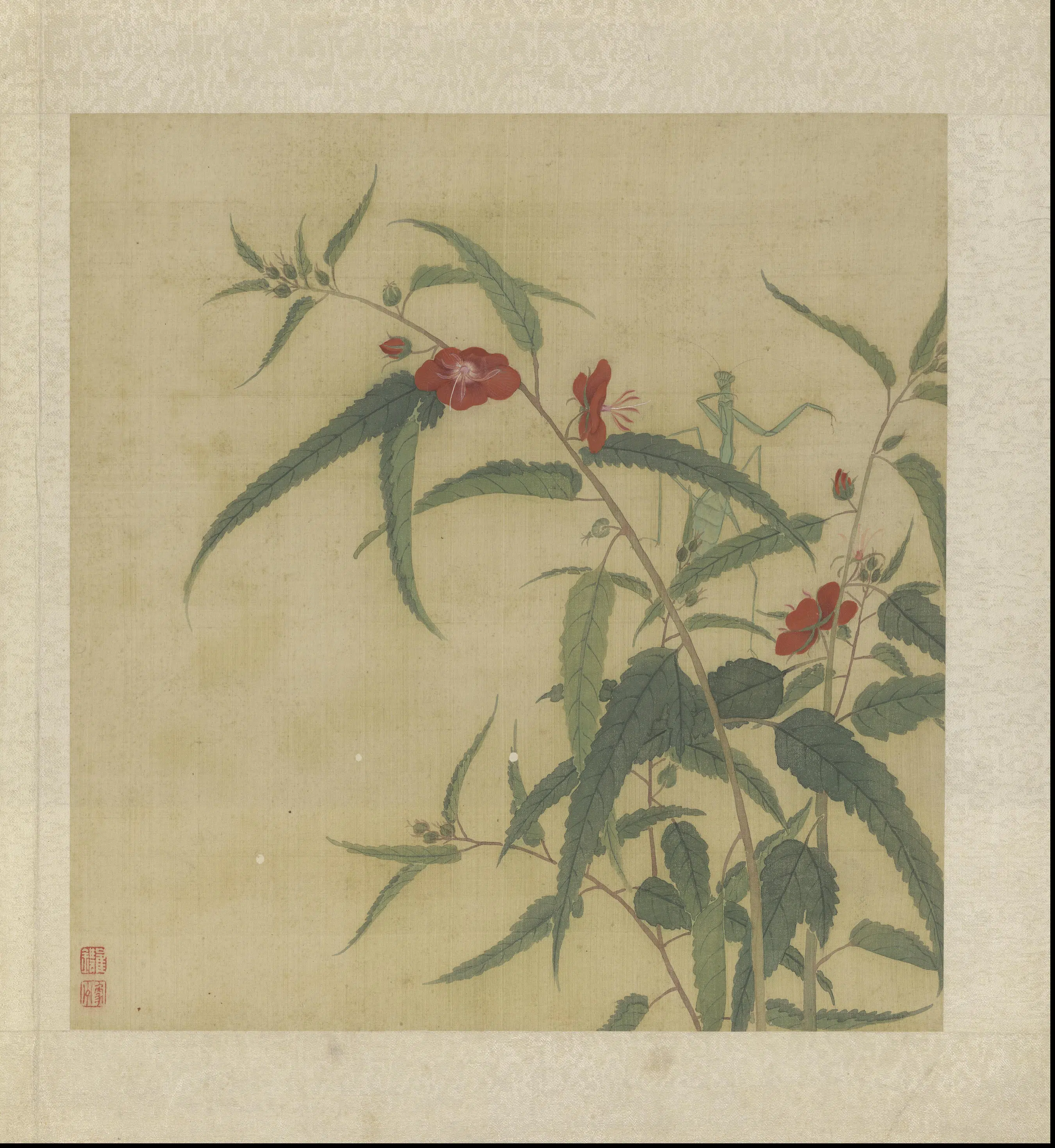 清代【崔鏏】《花卉草虫图册》 第3张