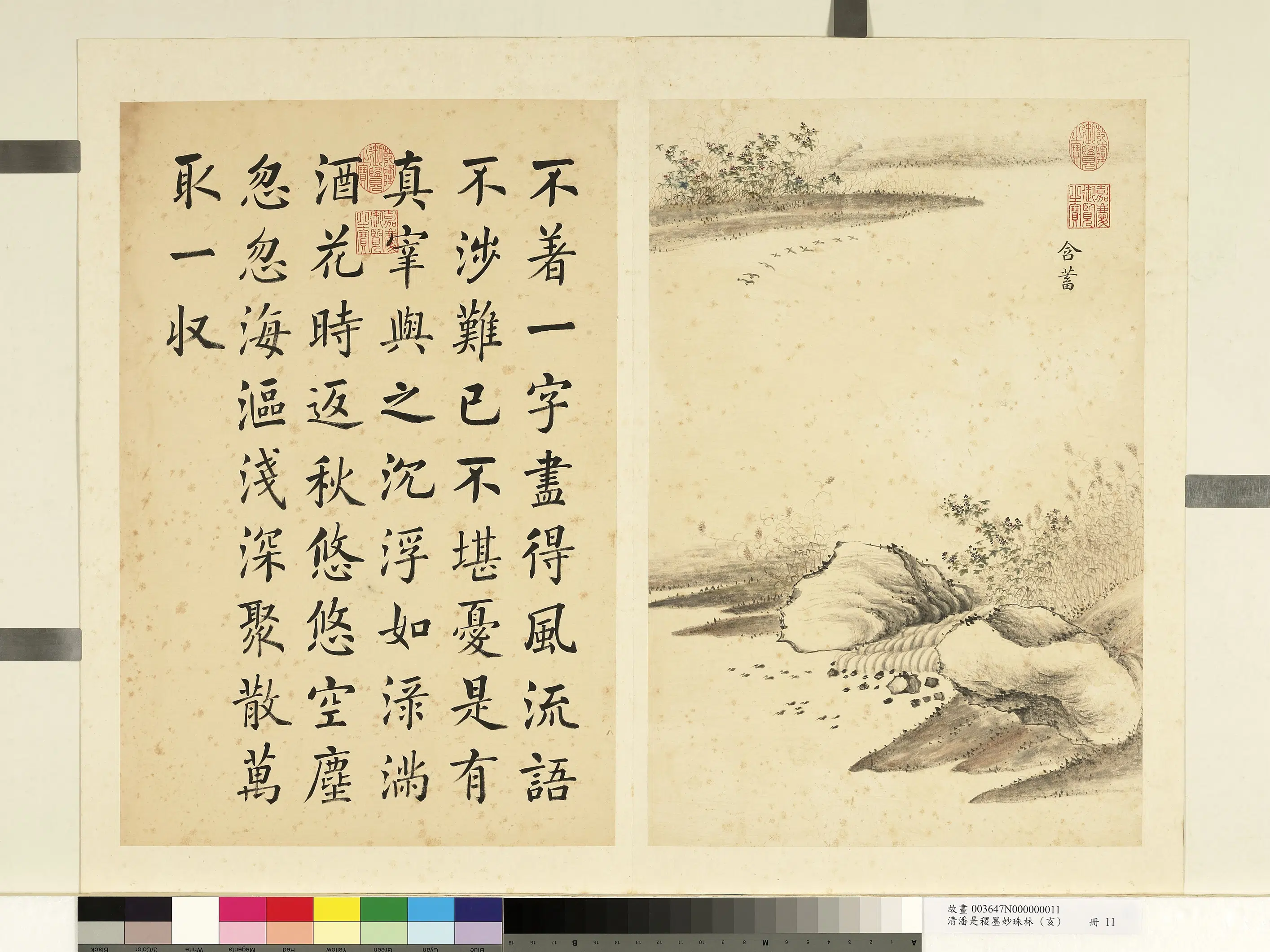 清代【潘是稷】《墨妙珠林(亥)册》 第4张 清代【潘是稷】《墨妙珠林(亥)册》 第4张