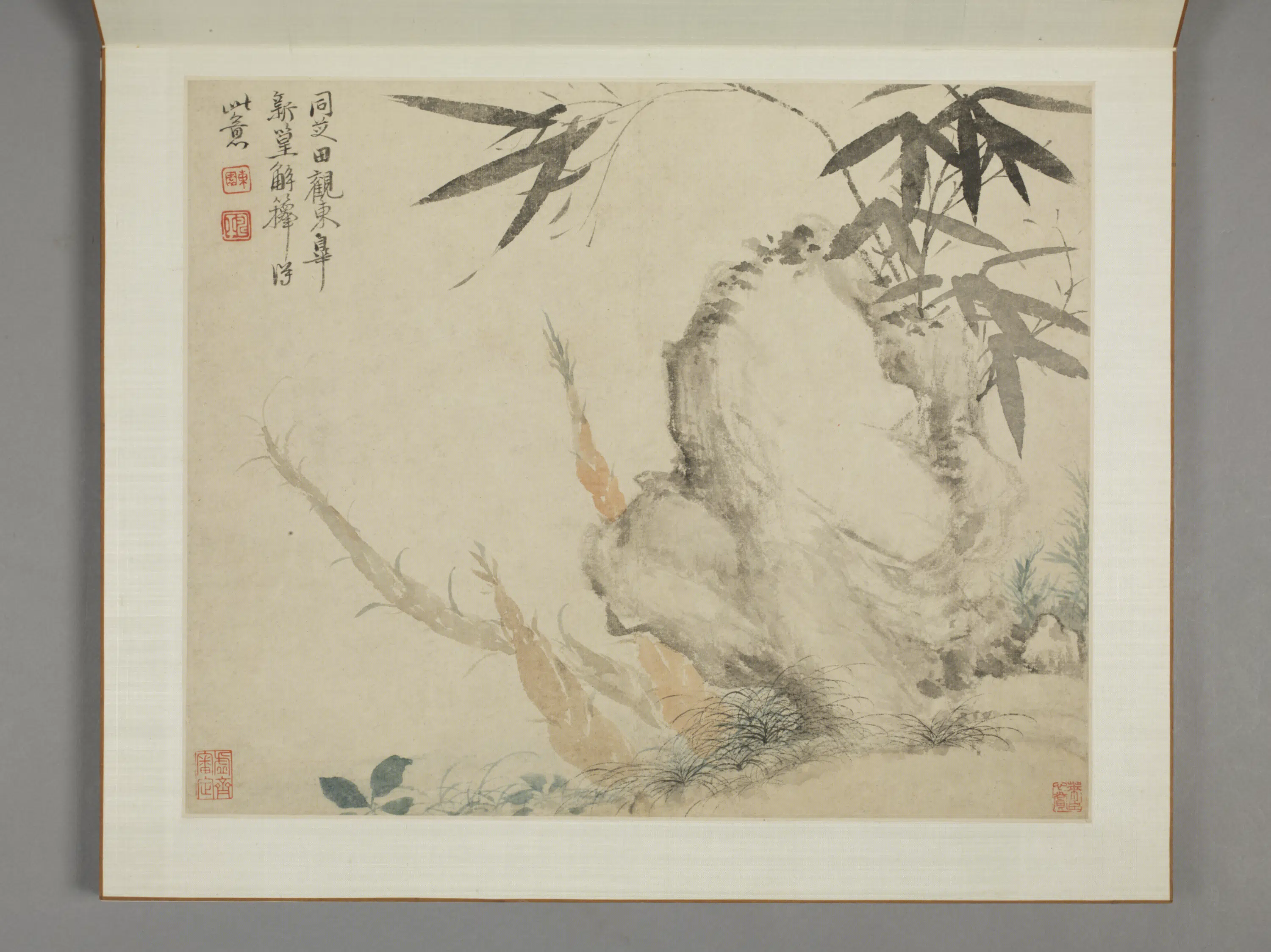 清代【恽寿平】《山水花卉册（8开）》 第2张
