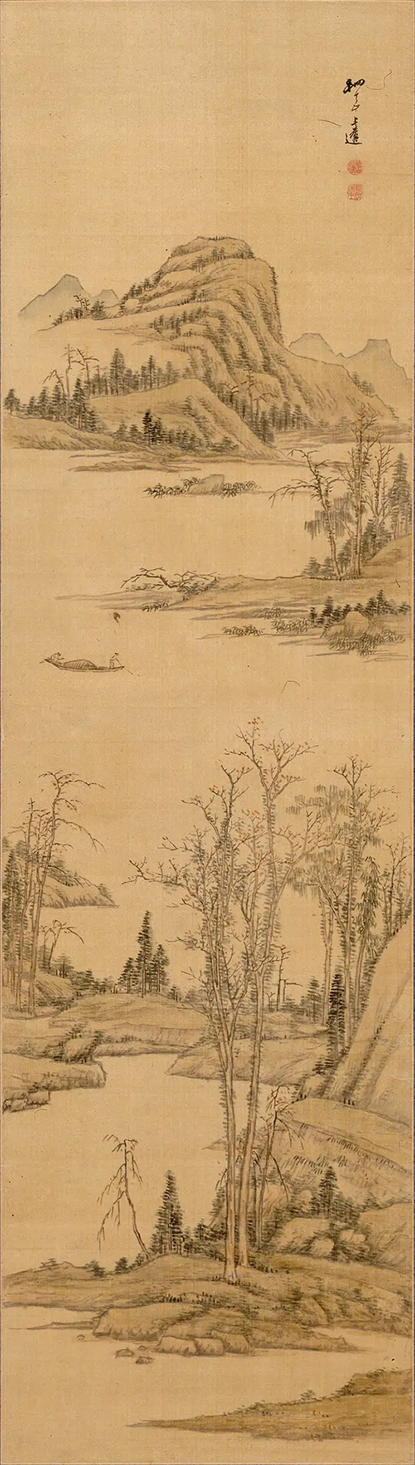 清代【宋曹】《行书七言诗轴-2》