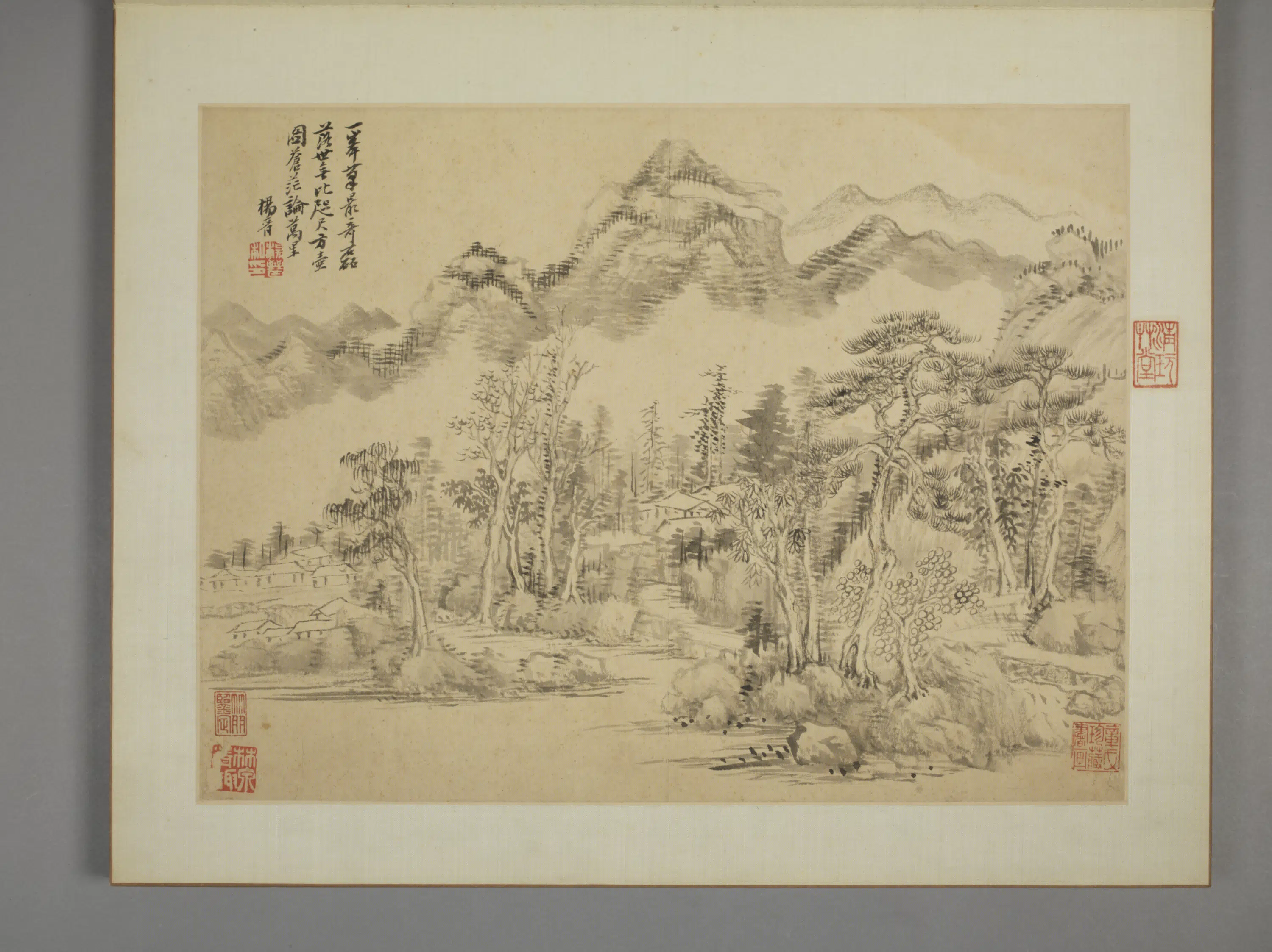 清代【杨晋】《仿古山水册（8开）》