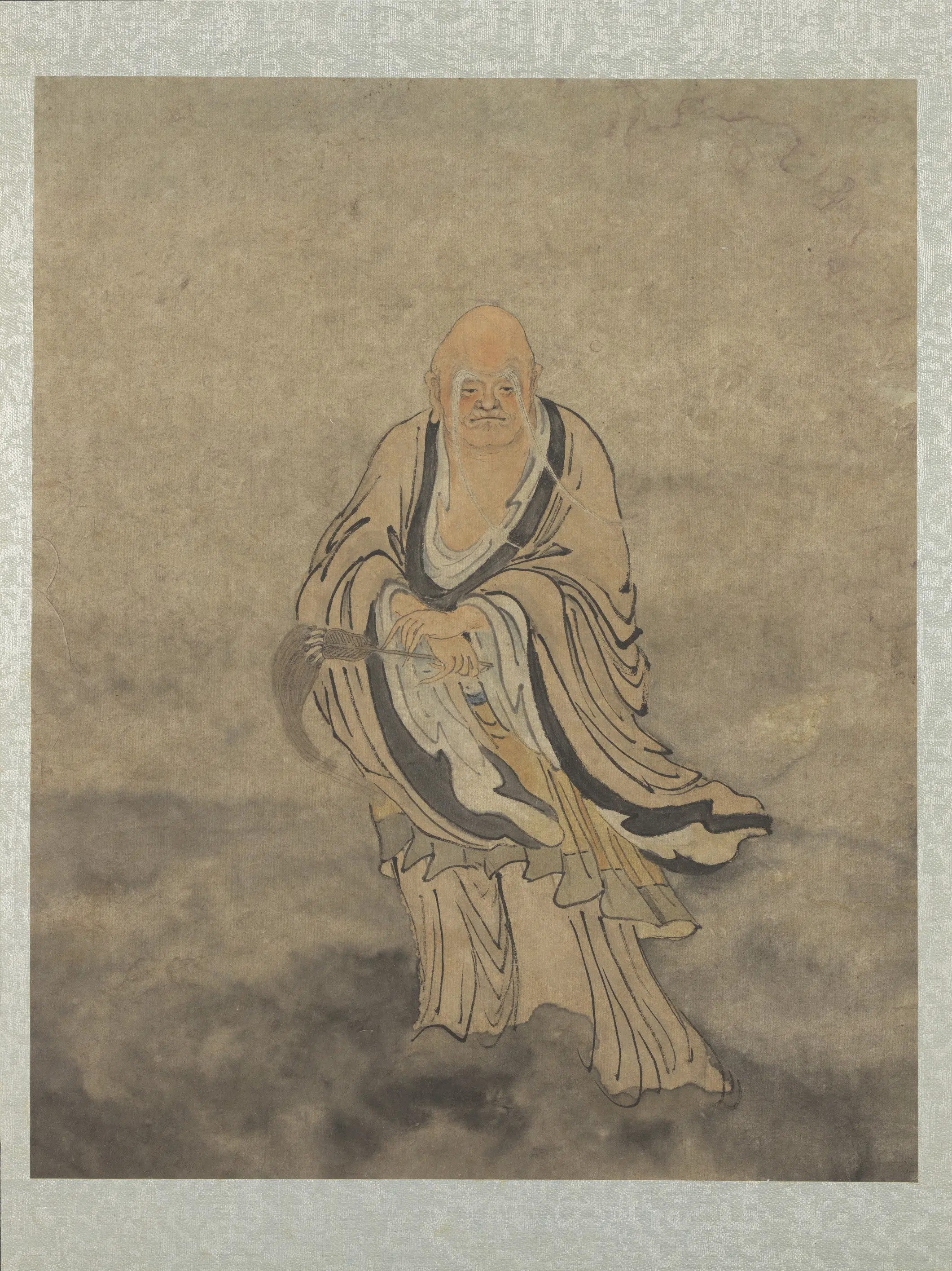 明朝【郑重】《十八应真像册-应真像（四）》