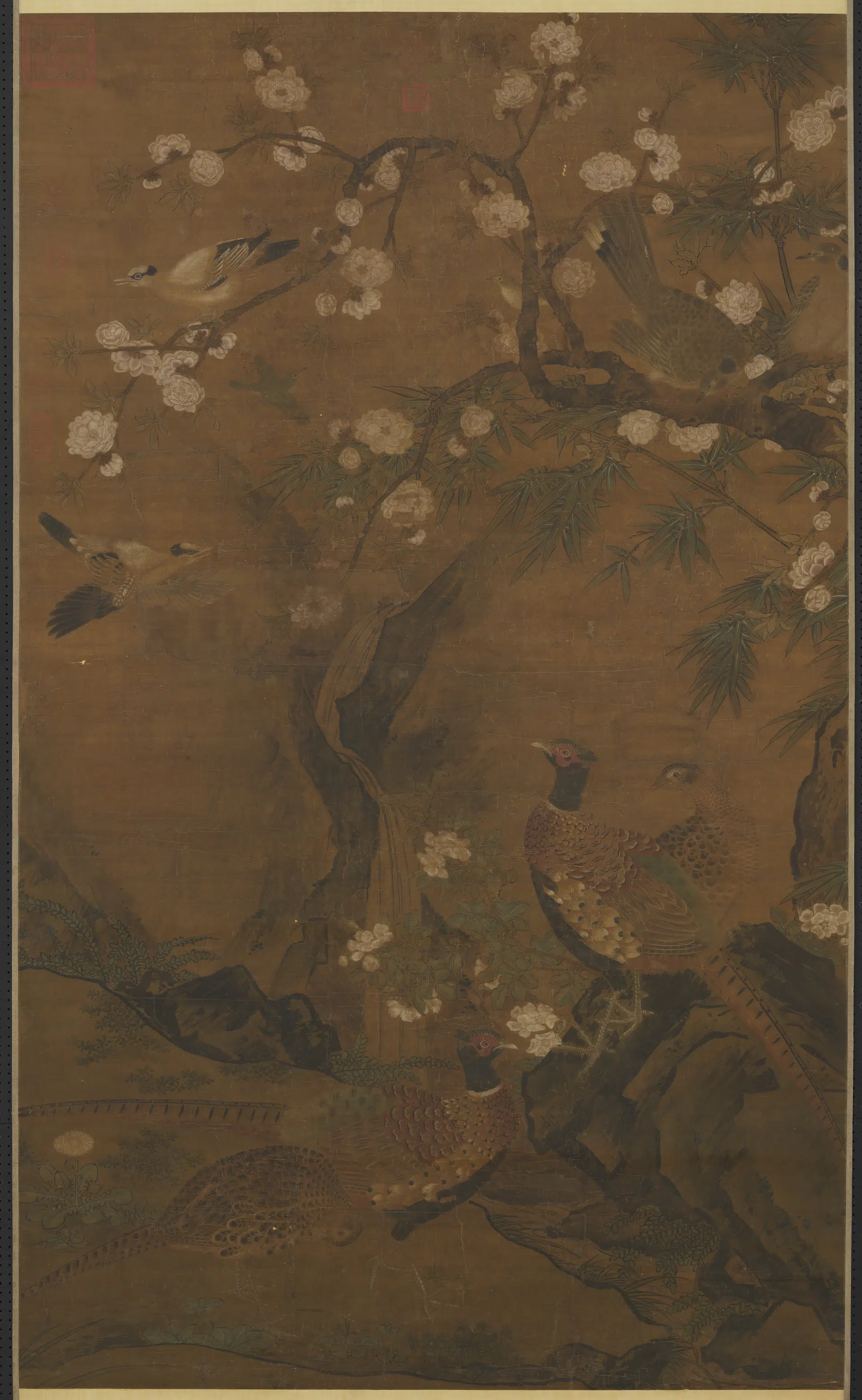 南宋【林椿】《花鸟图轴》