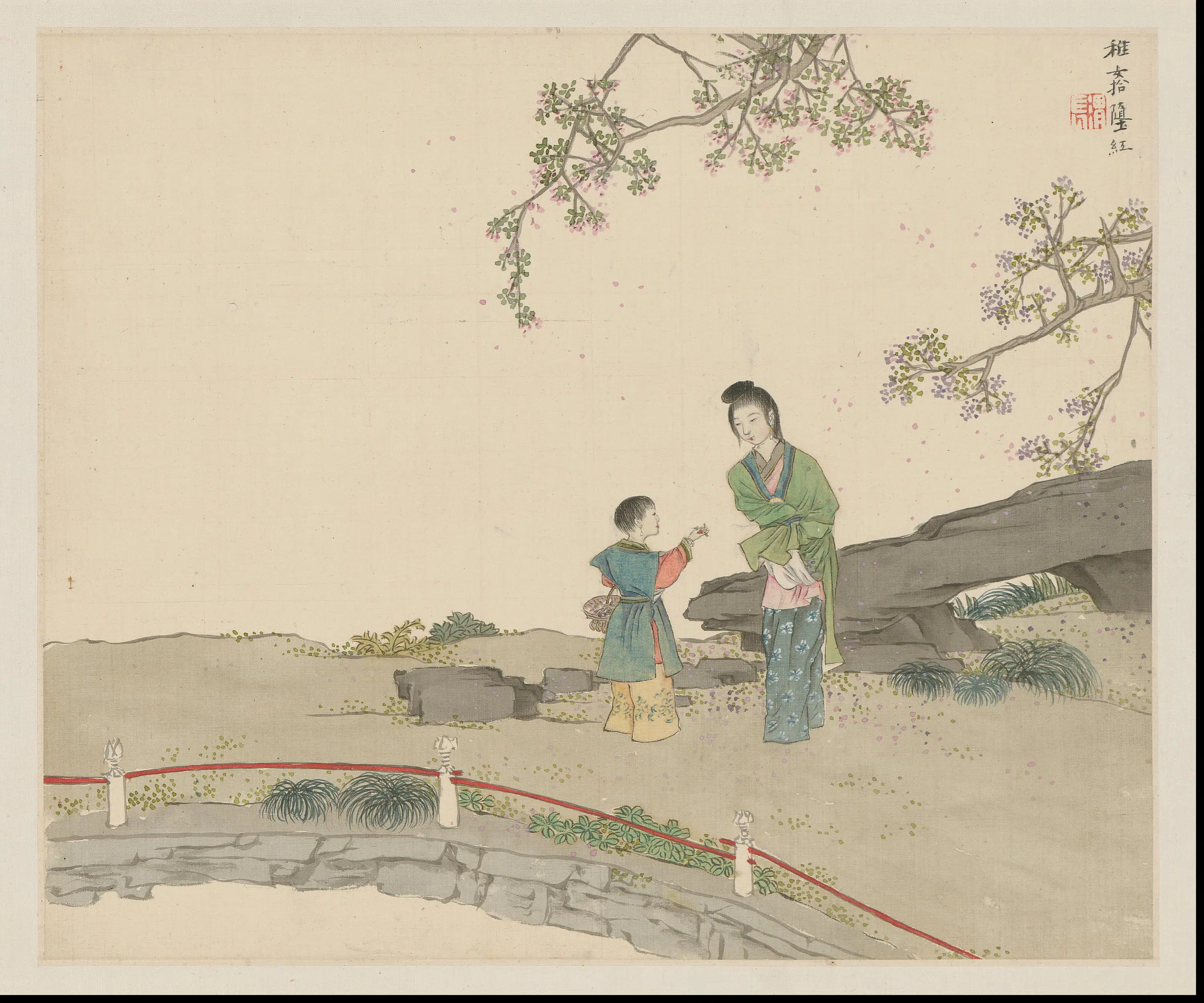 清代【任熊】《姚燮诗意图第十册-24开》 第22张