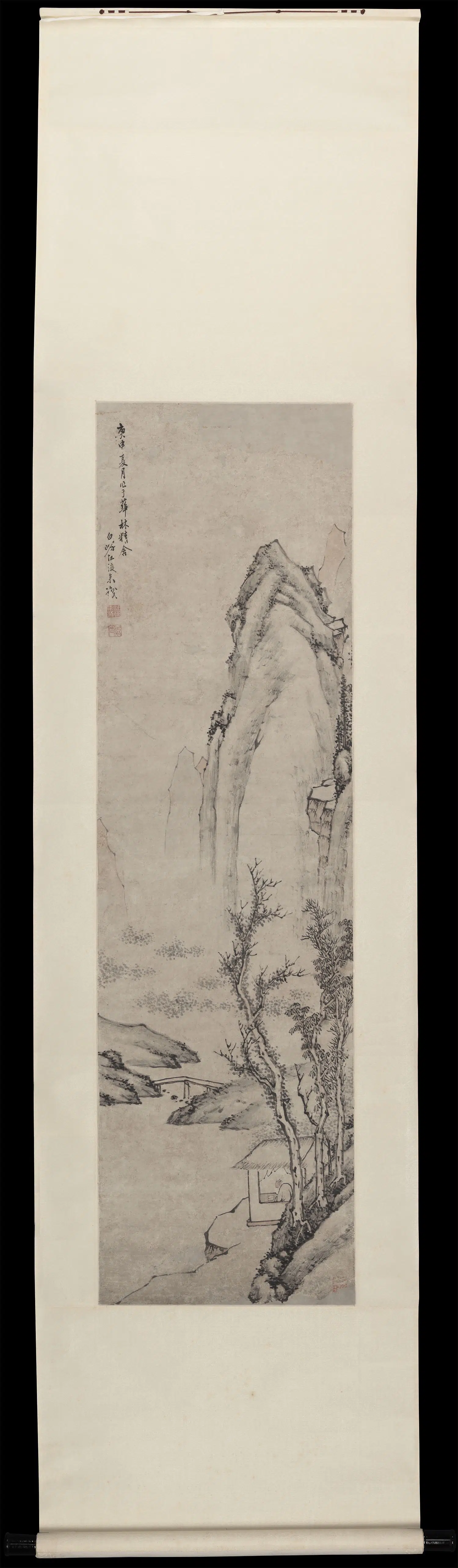 清朝【汪后来】《山水立轴》 第1张