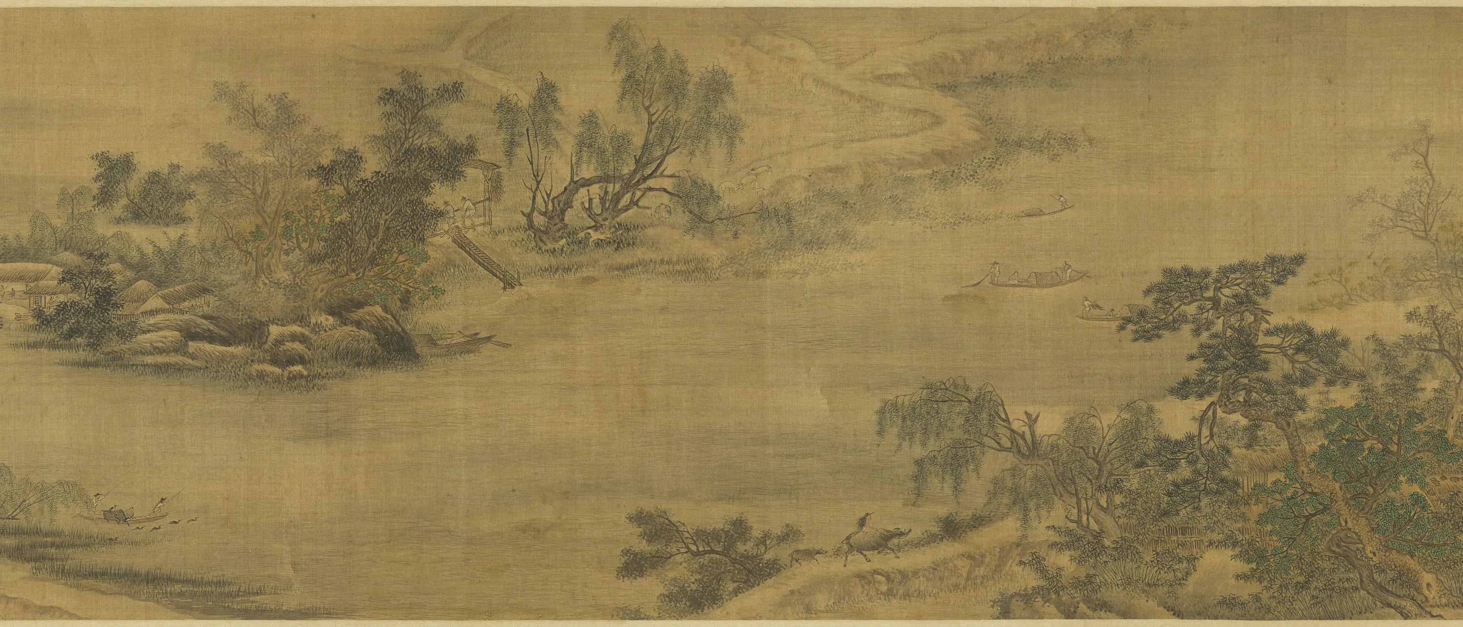 北宋【赵士雷】《江乡农作图卷》 第3张