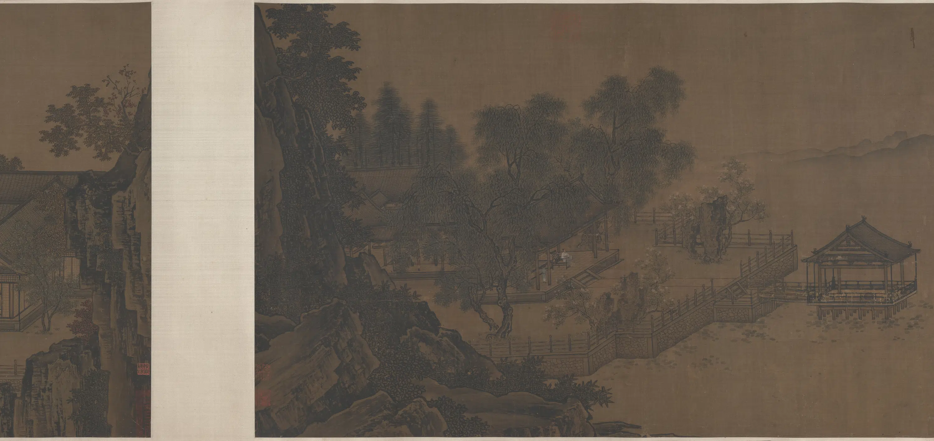 南宋【刘松年】《四景山水图卷》 第4张 南宋【刘松年】《四景山水图卷》 第4张