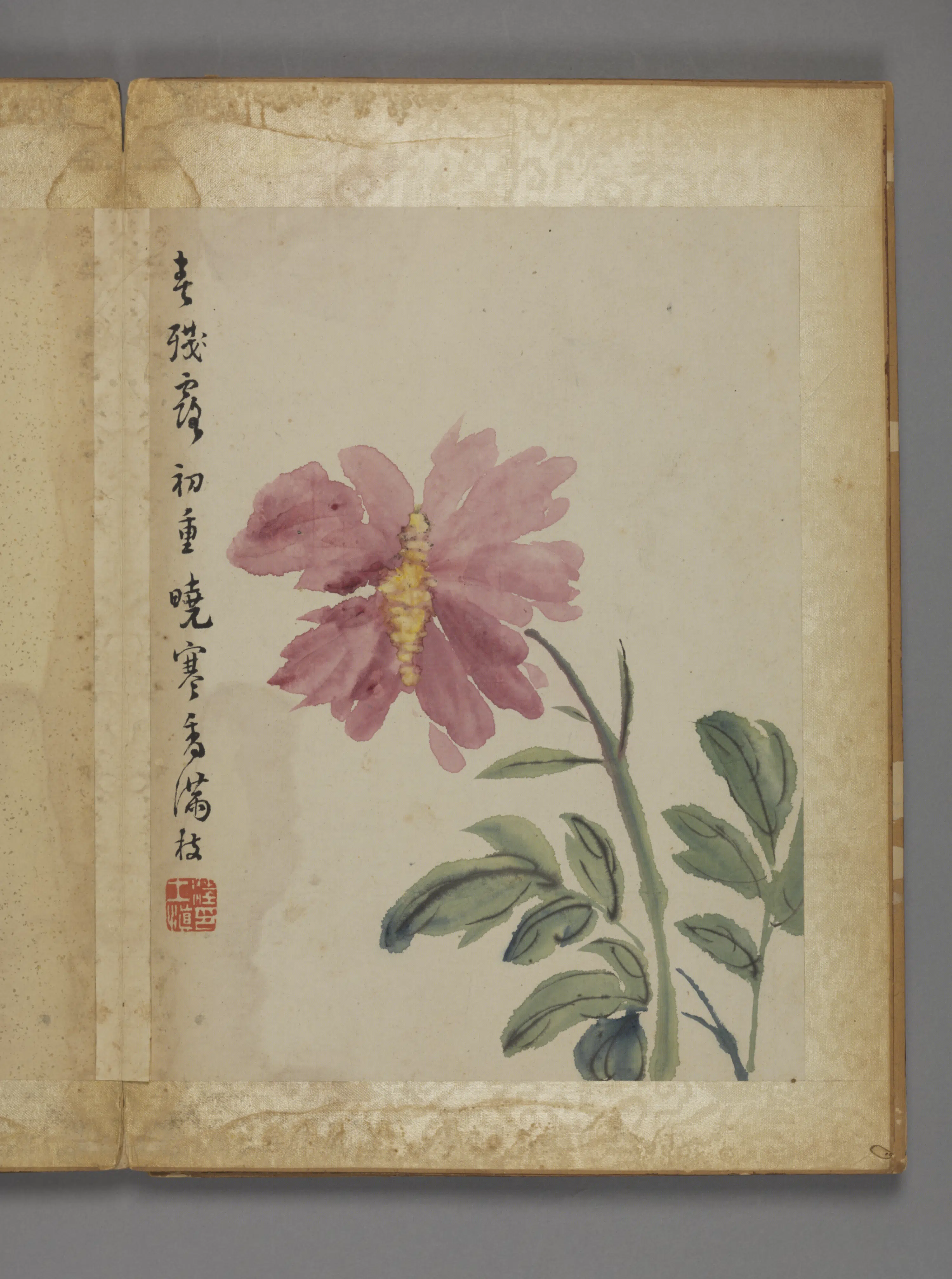 清代【汪士慎】《花卉册(12开)》 第6张 清代【汪士慎】《花卉册(12开)》 第6张