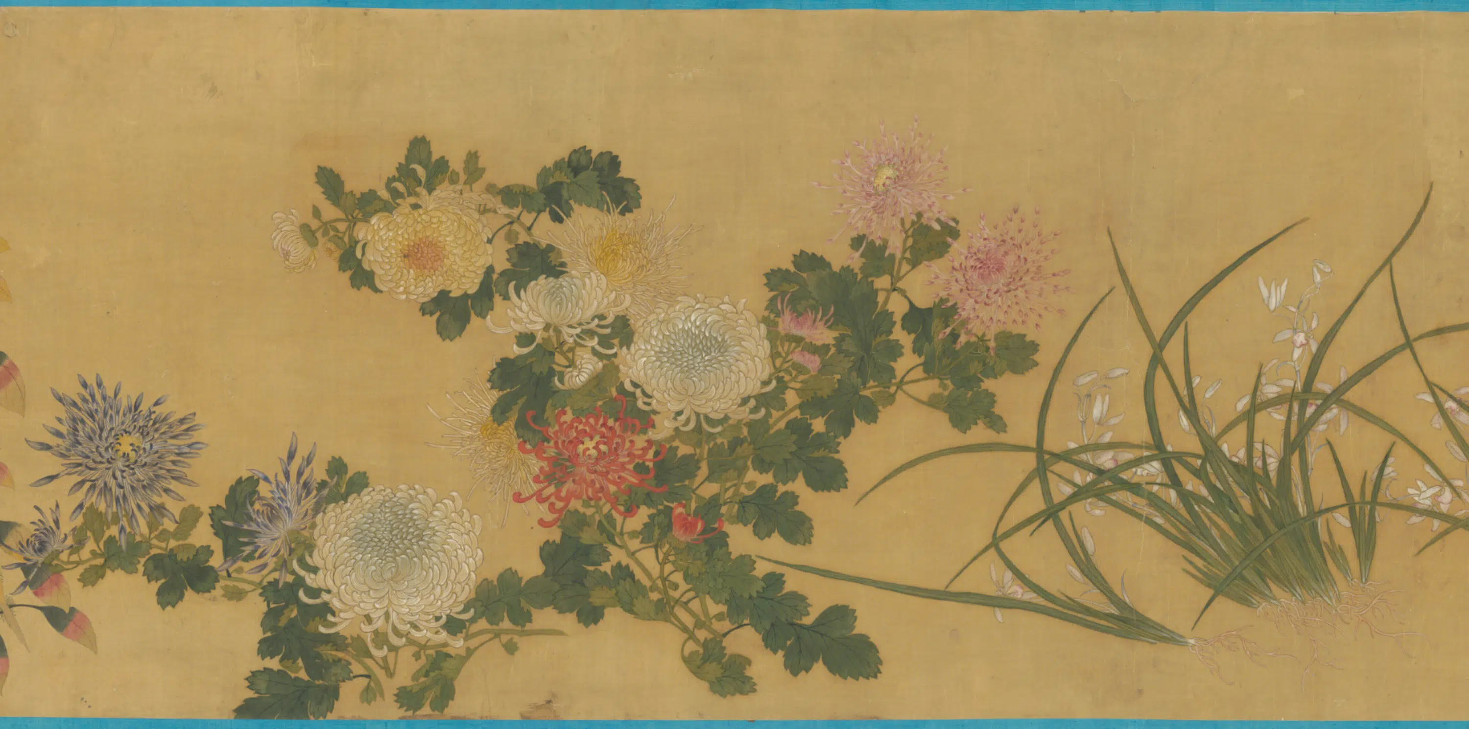 清代【沈济】《花卉贴落》 第3张 清代【沈济】《花卉贴落》 第3张