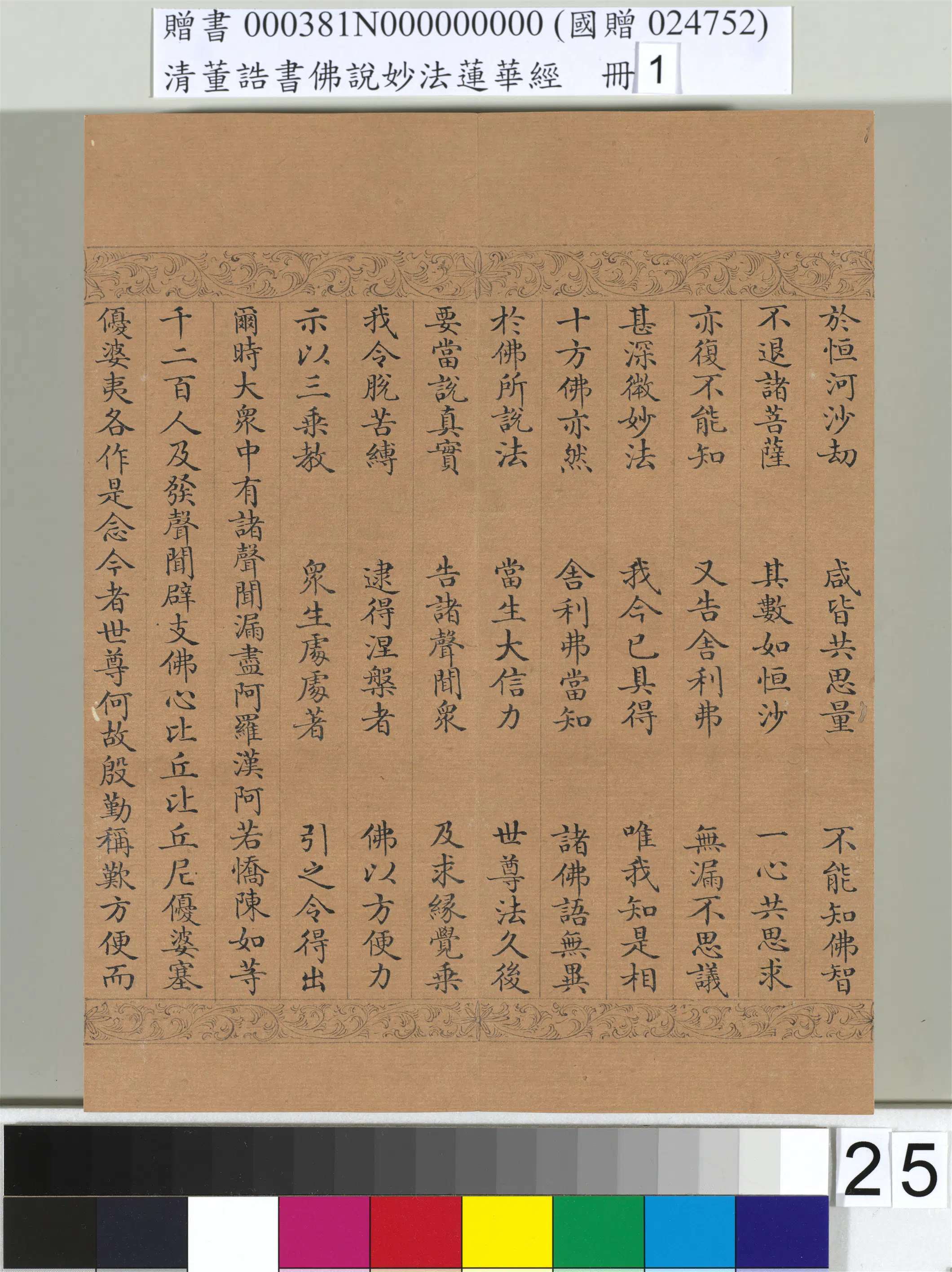 清代【董诰】《佛说妙法莲华经（一）册-47开》 第18张