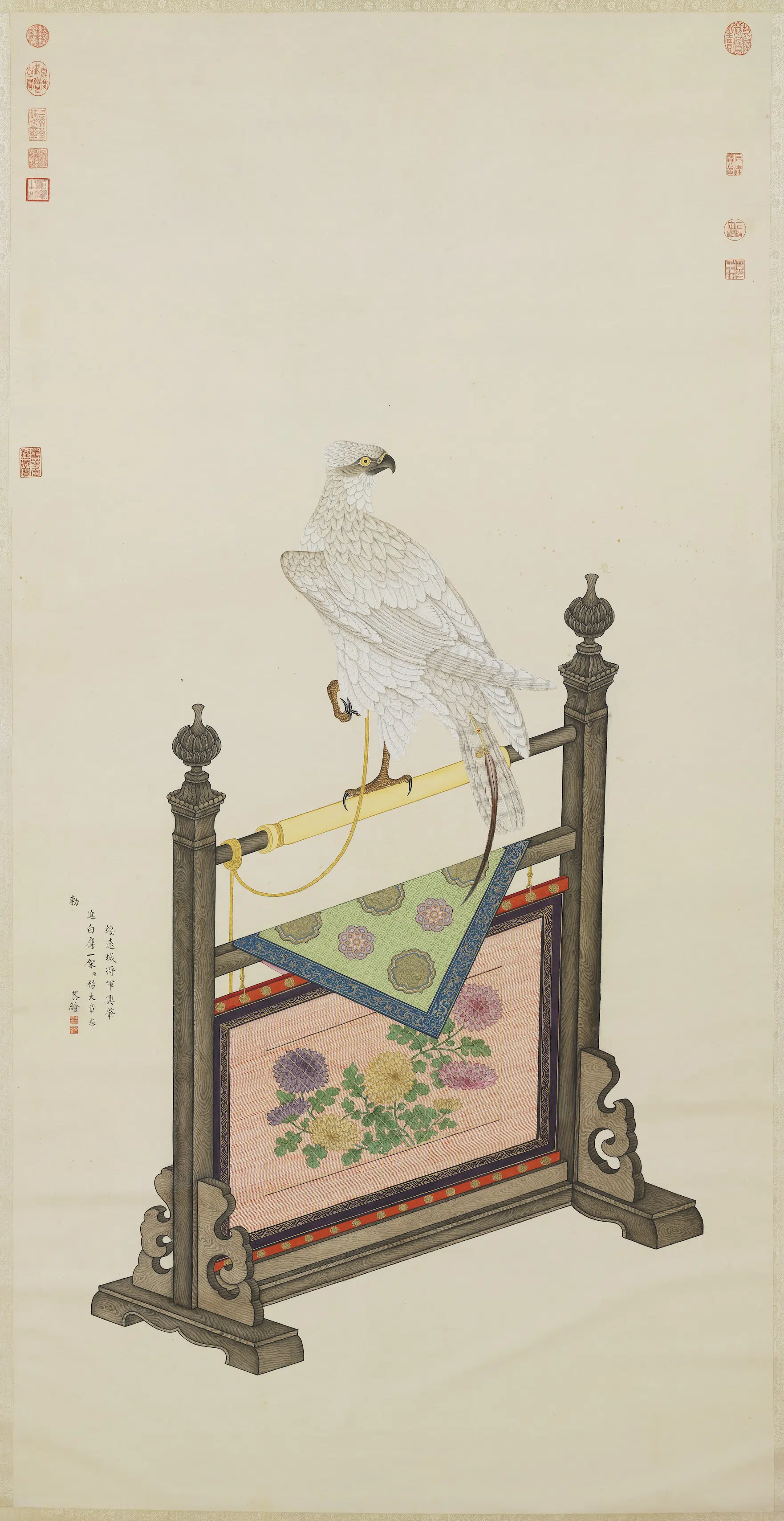 清代【杨大章】《画白鹰图轴-2》