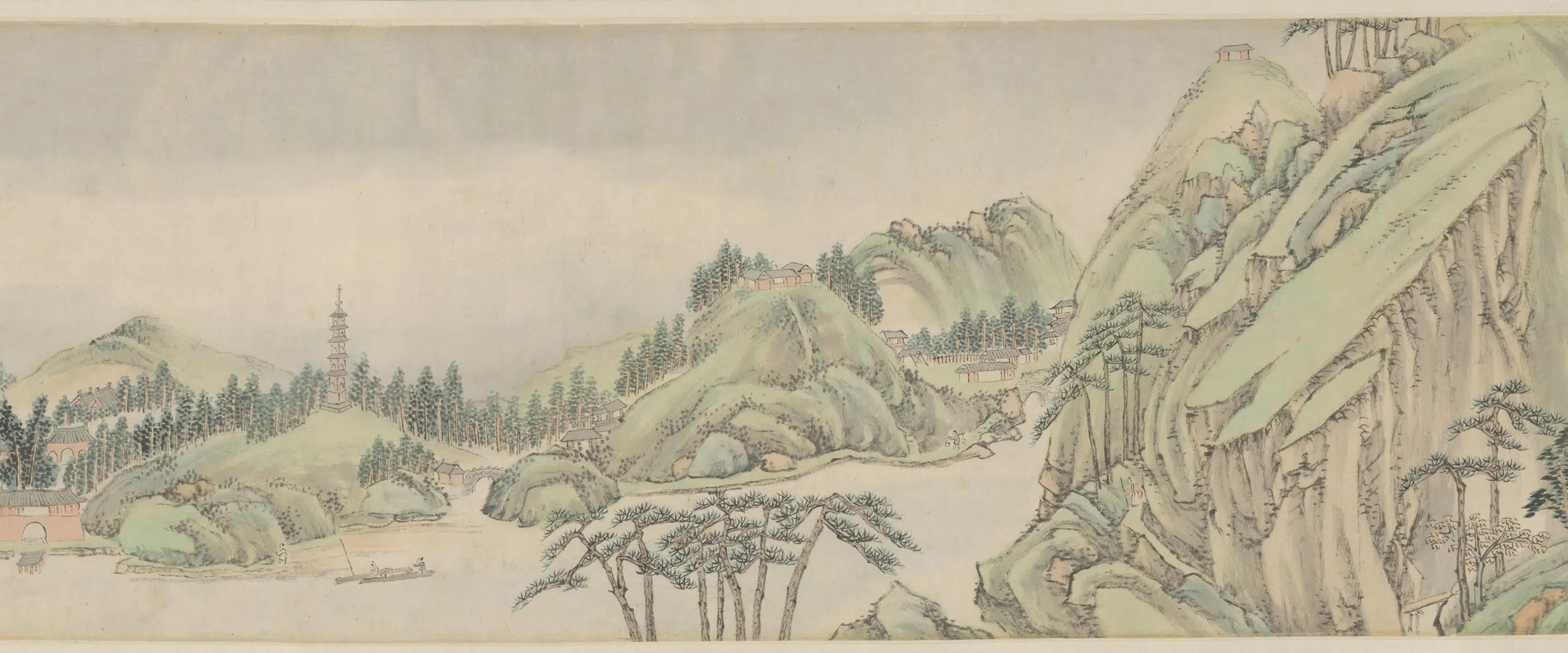 清代【萧云从】《仿古山水图屏》 第22张