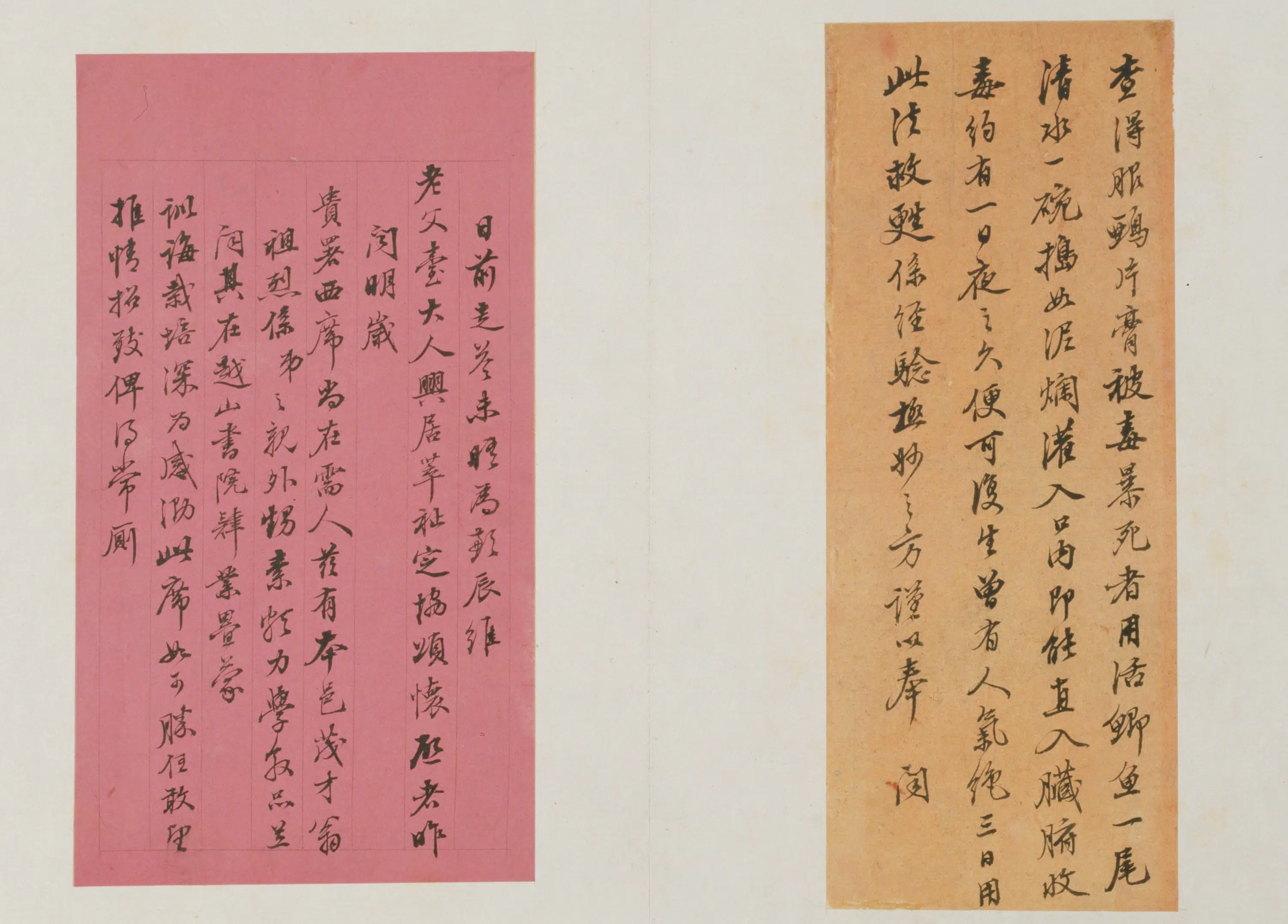 清代【林则徐】《书札册—行书致老父台建溪札页》