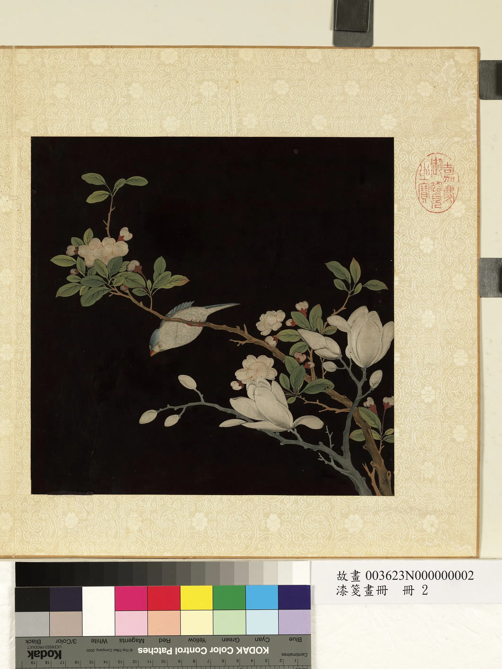 清朝【佚名】《漆笺画册-花鸟》