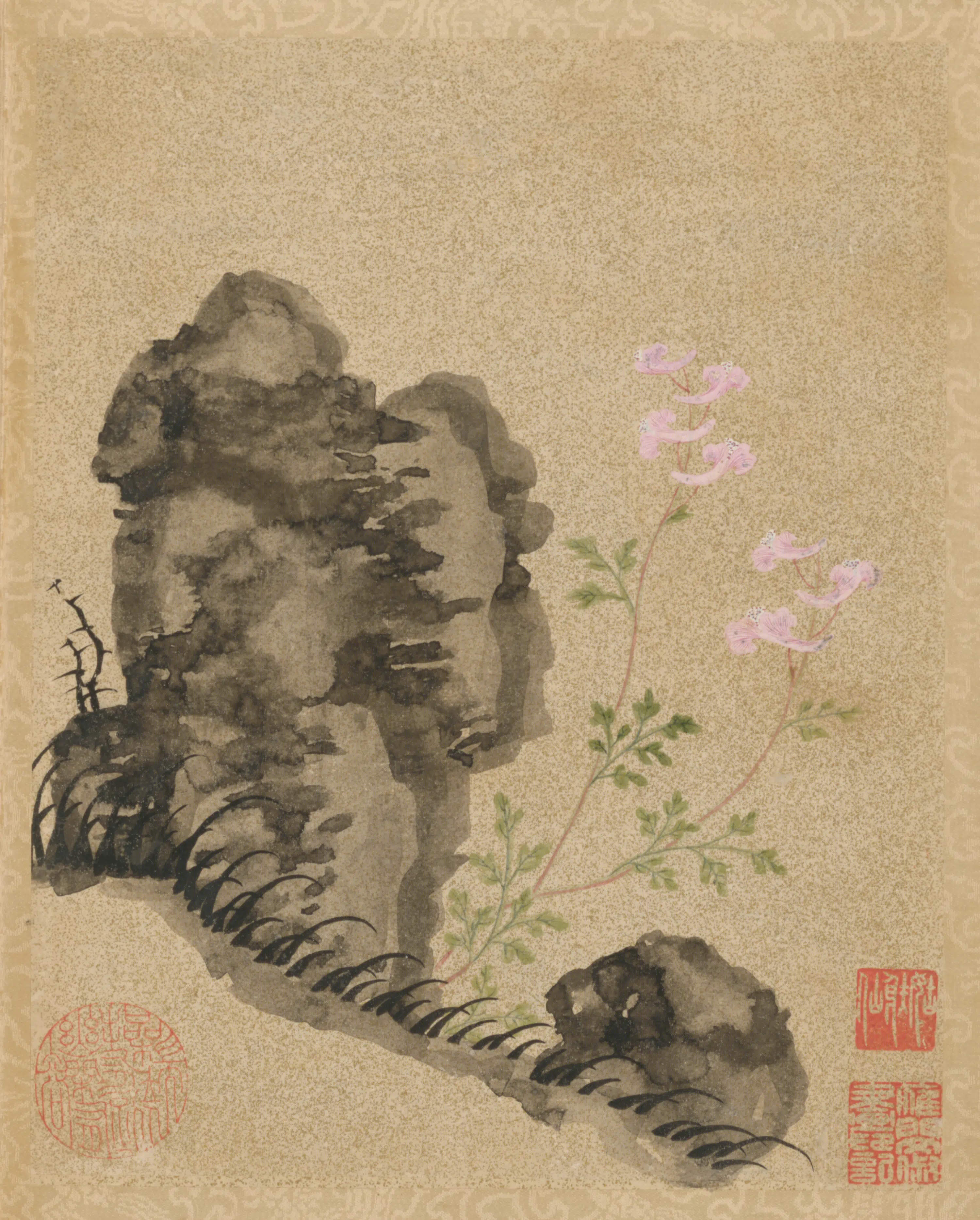 明朝【文俶】《花卉册（10开）》 第8张