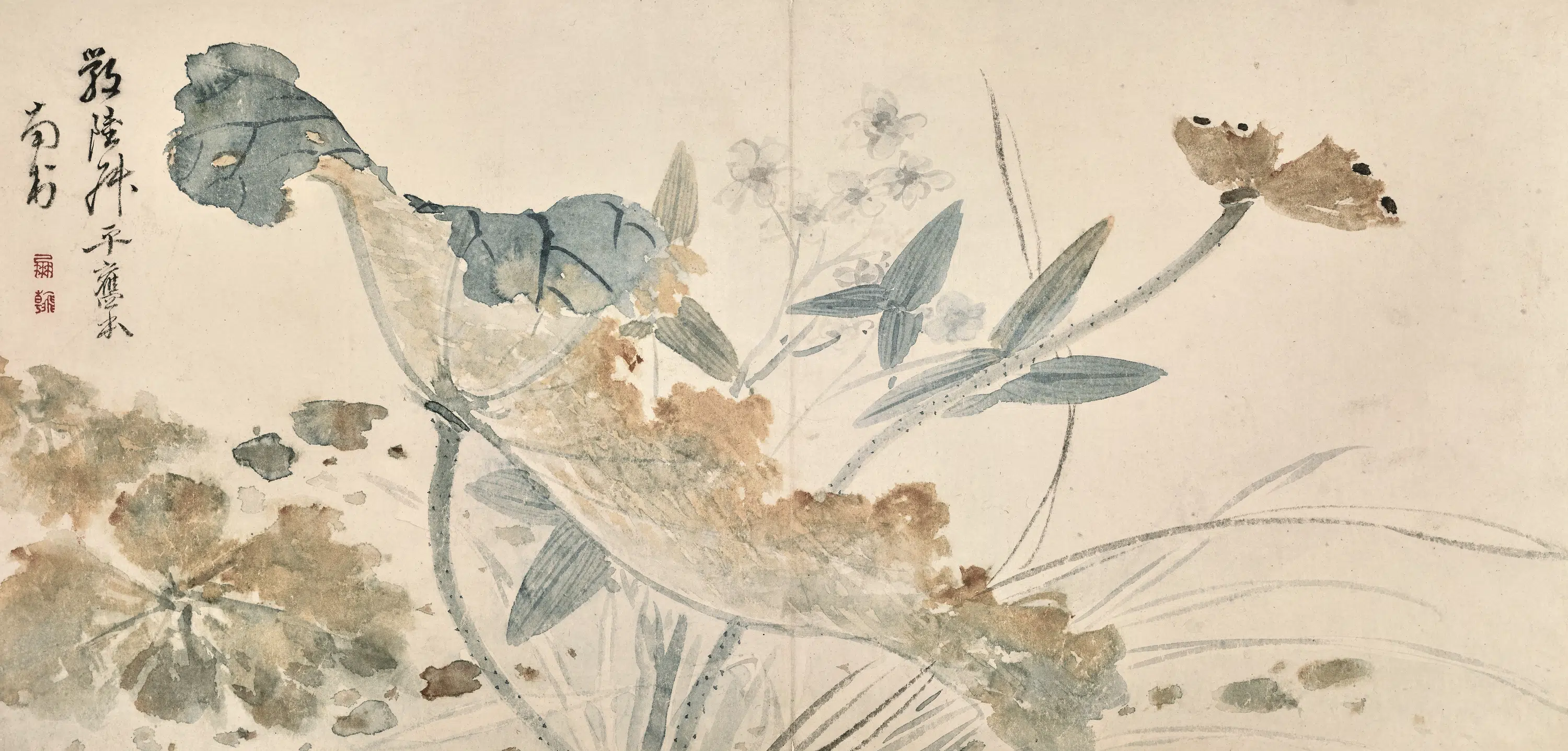 清代【高凤翰】《山水花卉图册》 第8张 清代【高凤翰】《山水花卉图册》 第8张