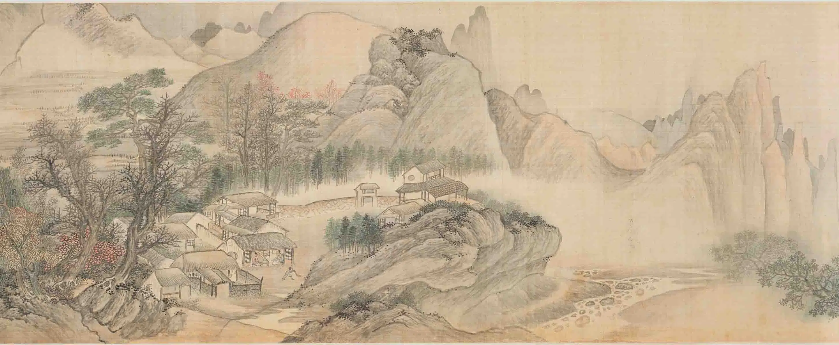 清代【王槩（王概）】《秋帆旷揽图卷》 第8张