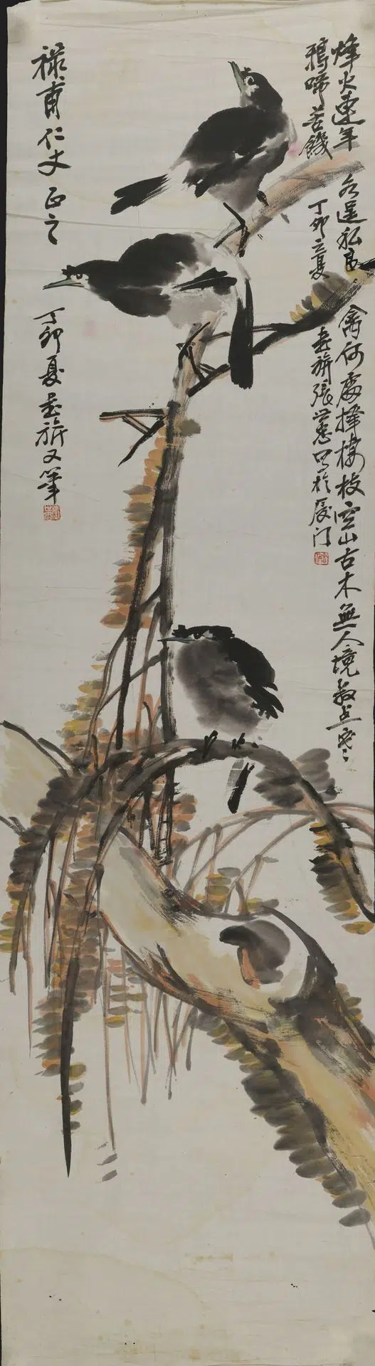 近现代【张书旂】《花鸟轴》