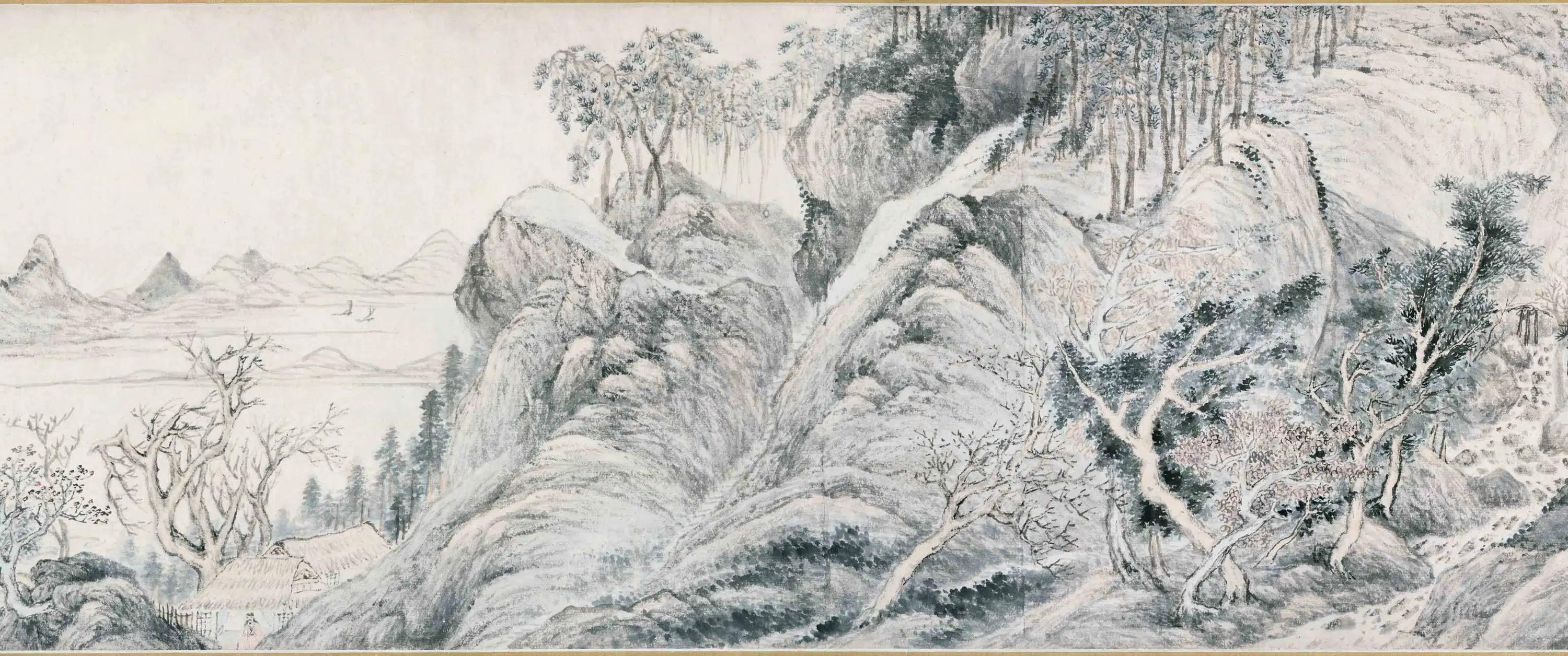 明朝【沈士充】《松林草堂图卷》 第3张