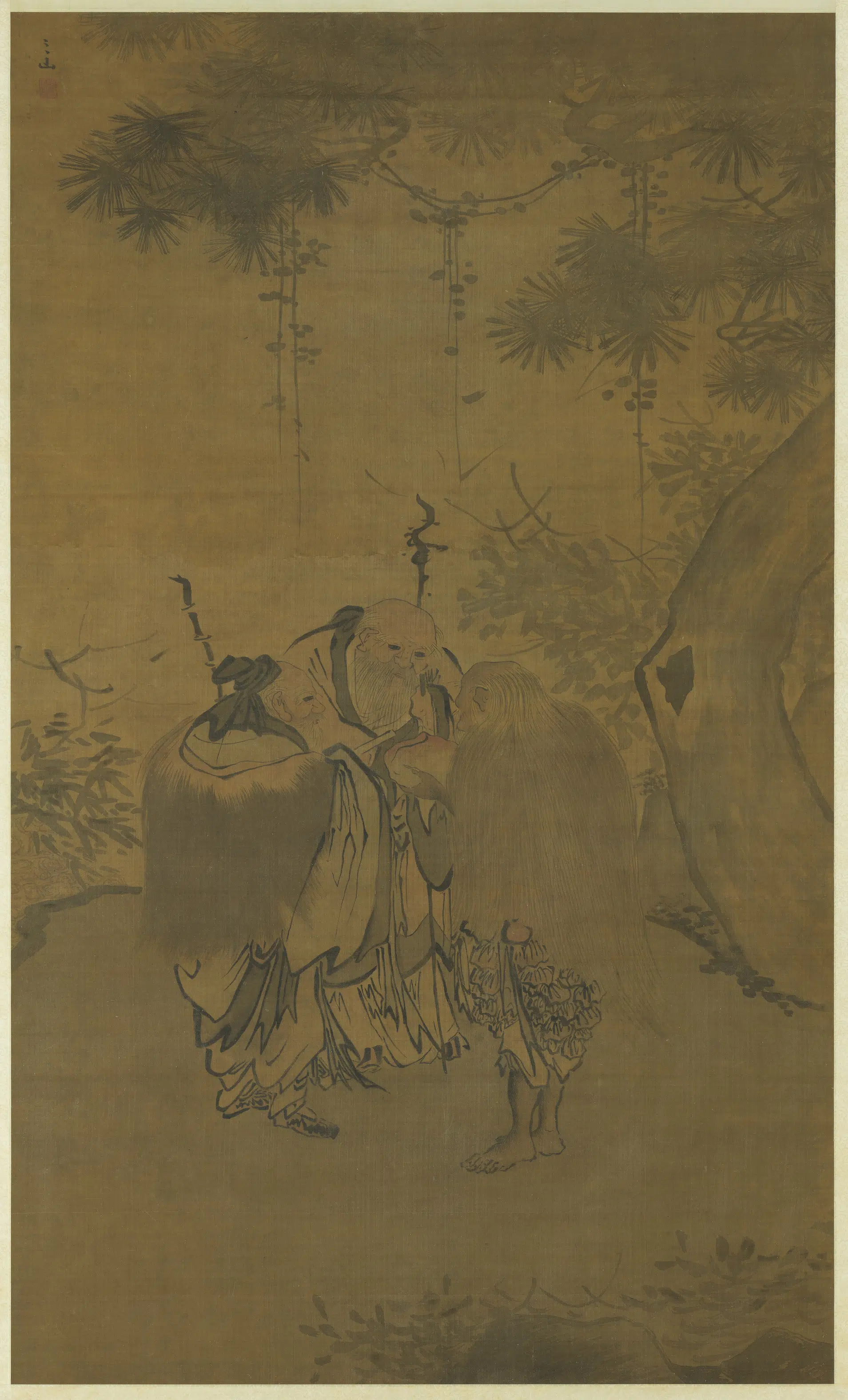 清代【三山】《三山真迹图轴》