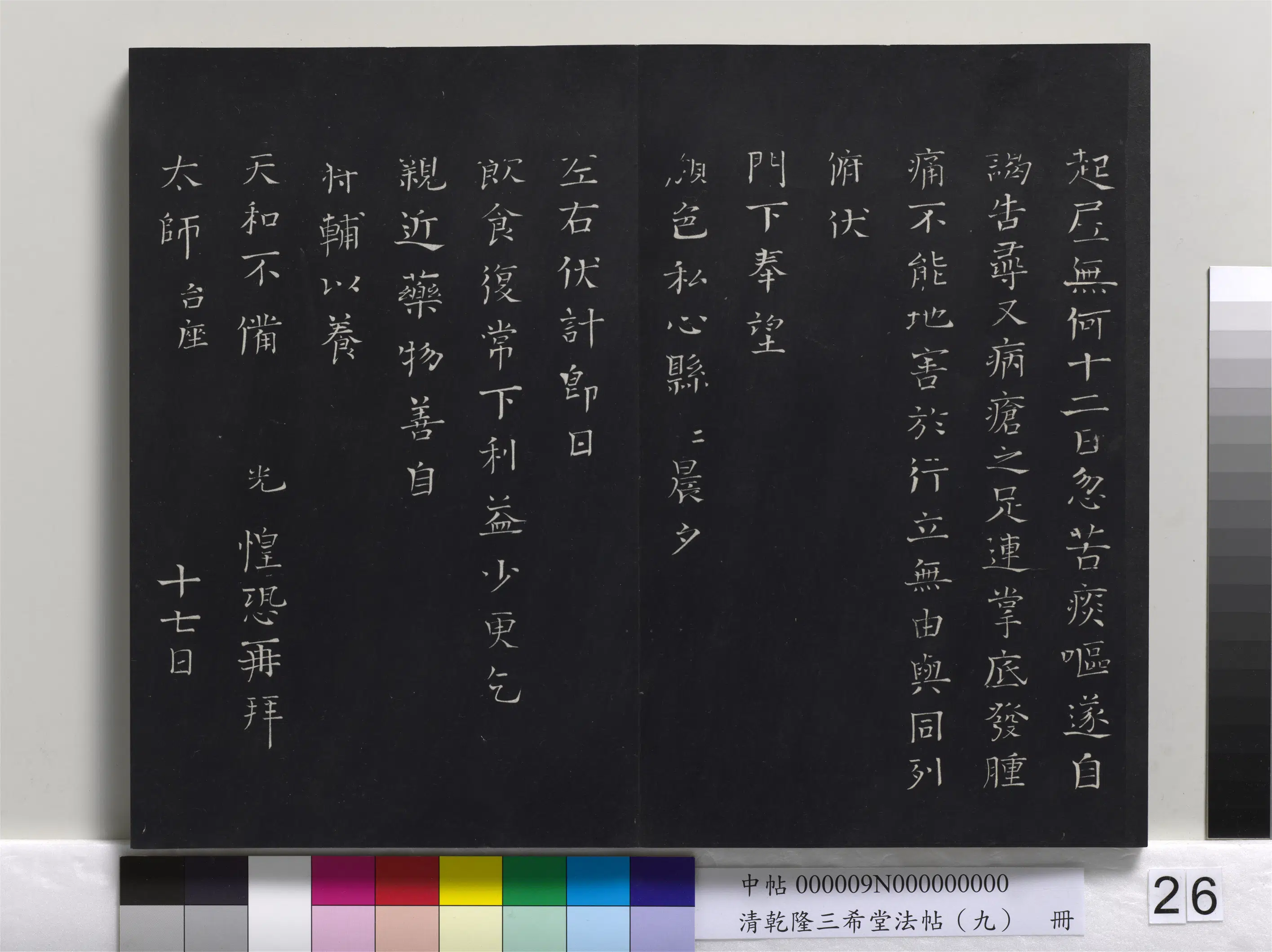 北宋【司马光】《乾隆三希堂法帖（九）册-宋司马光致太师尺牍》 第2张