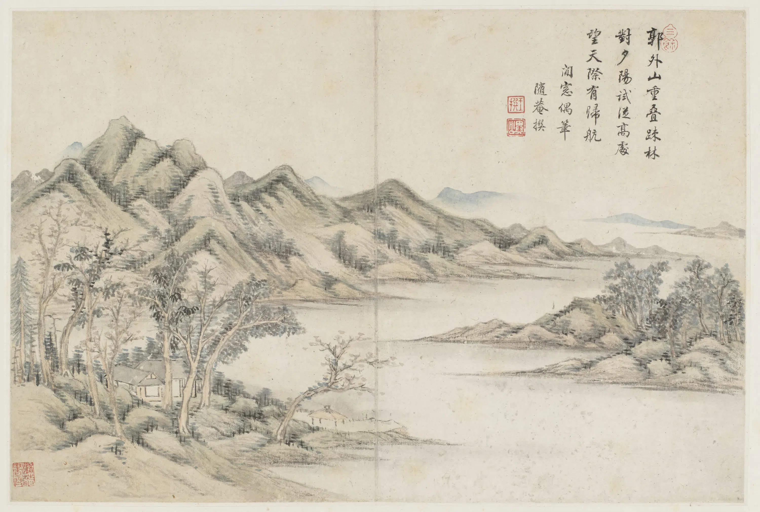 清代【王撰】《山水册》