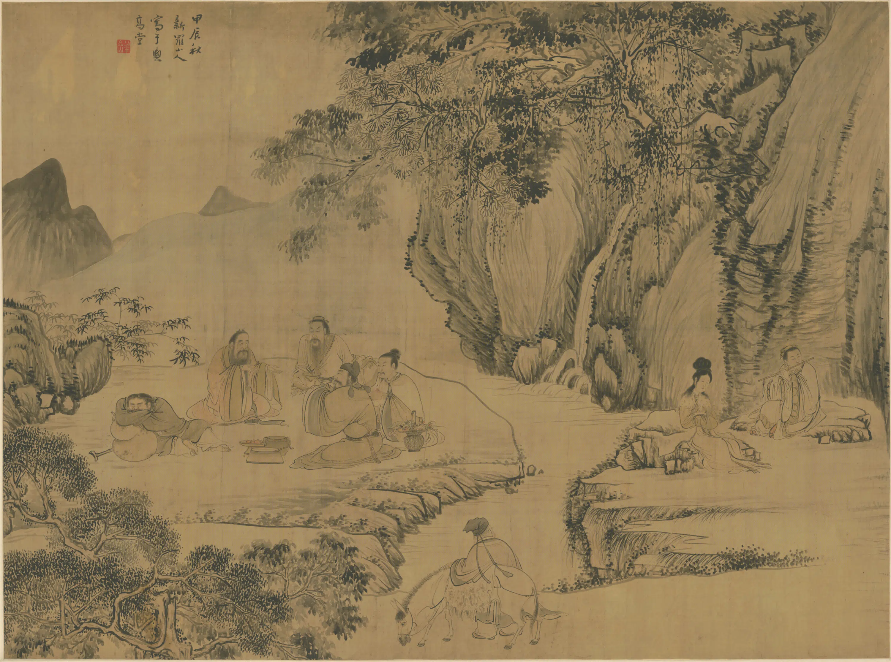 清代【华喦】《八仙轴》