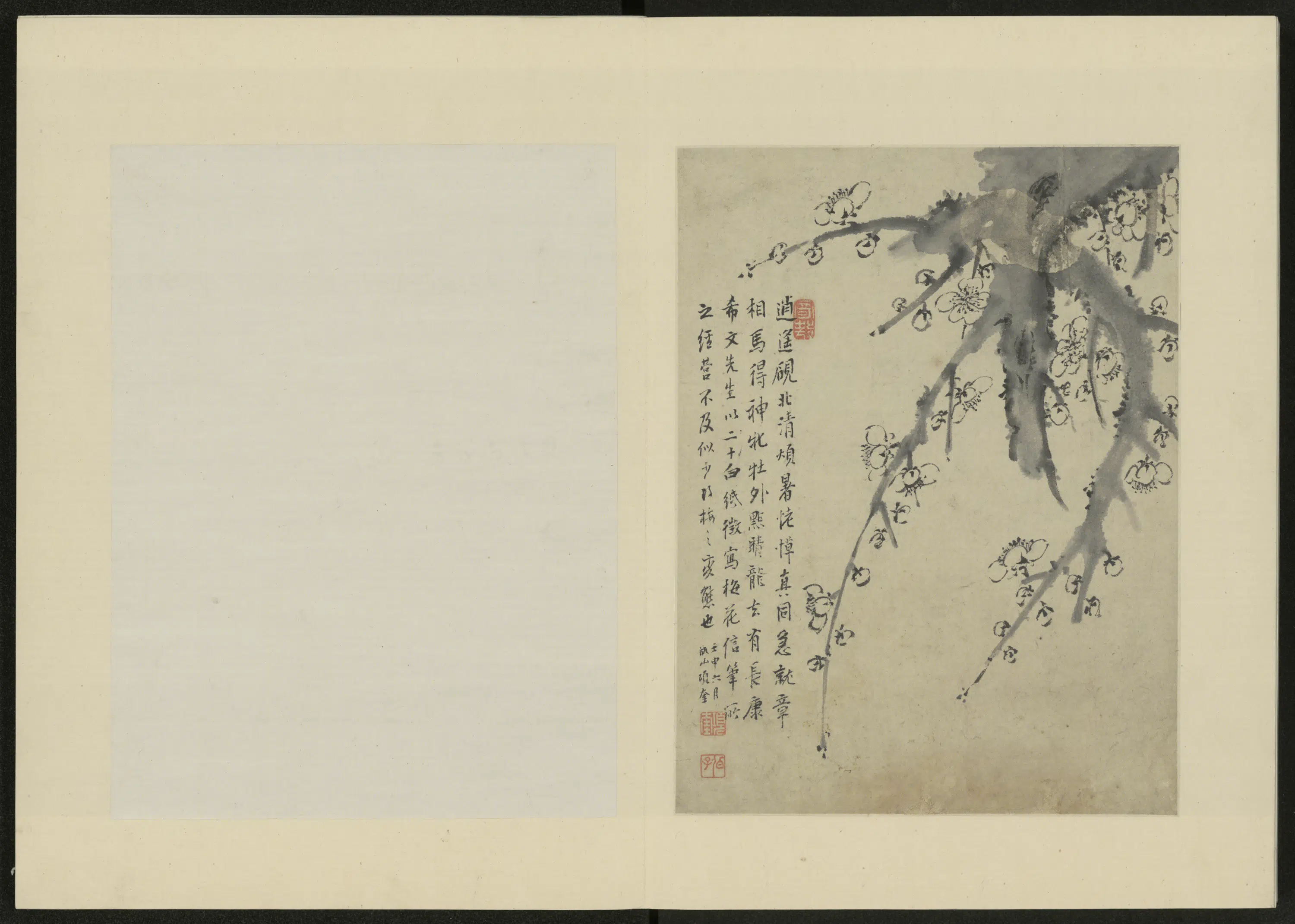 清代【项奎】《梅花册》 第7张
