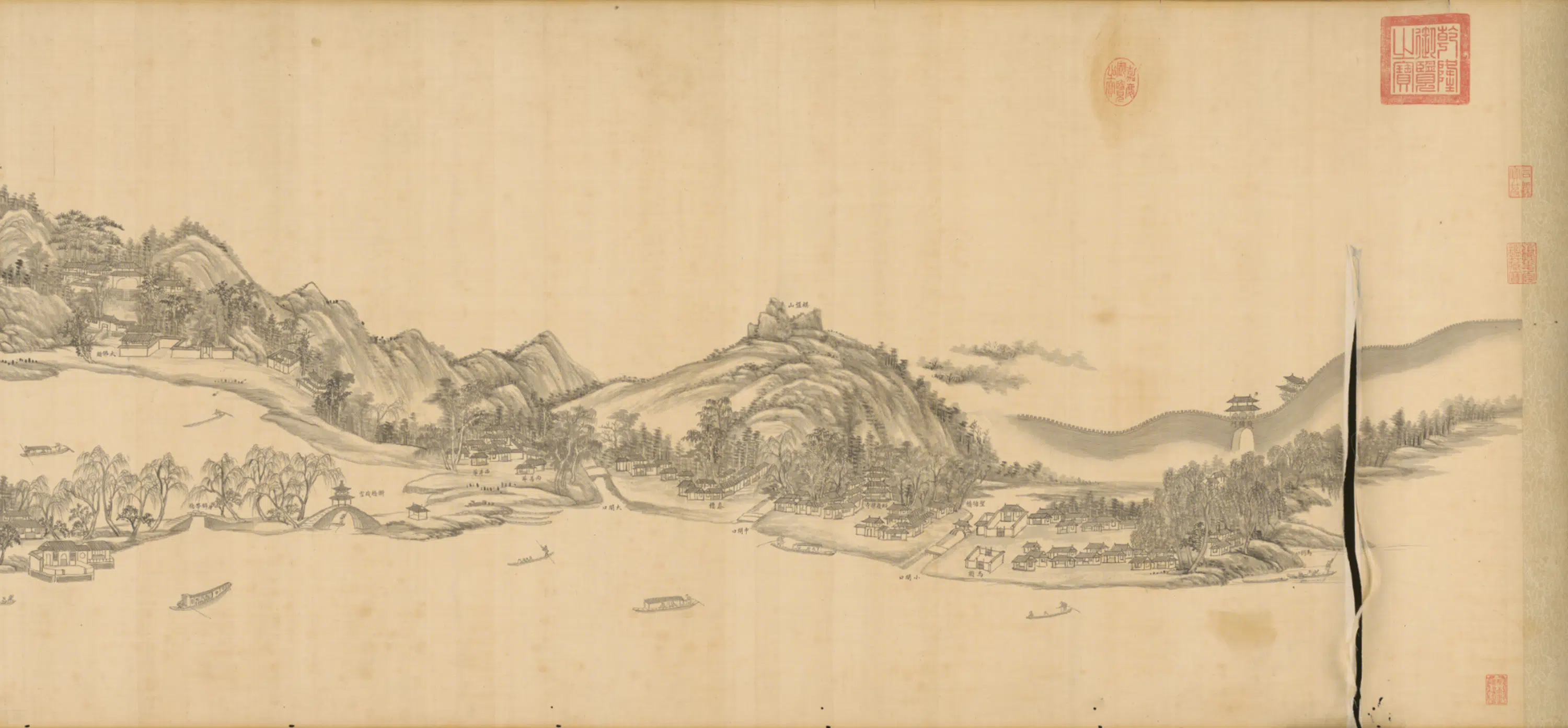 清代【王原祁】《西湖图卷》 第5张 清代【王原祁】《西湖图卷》 第5张