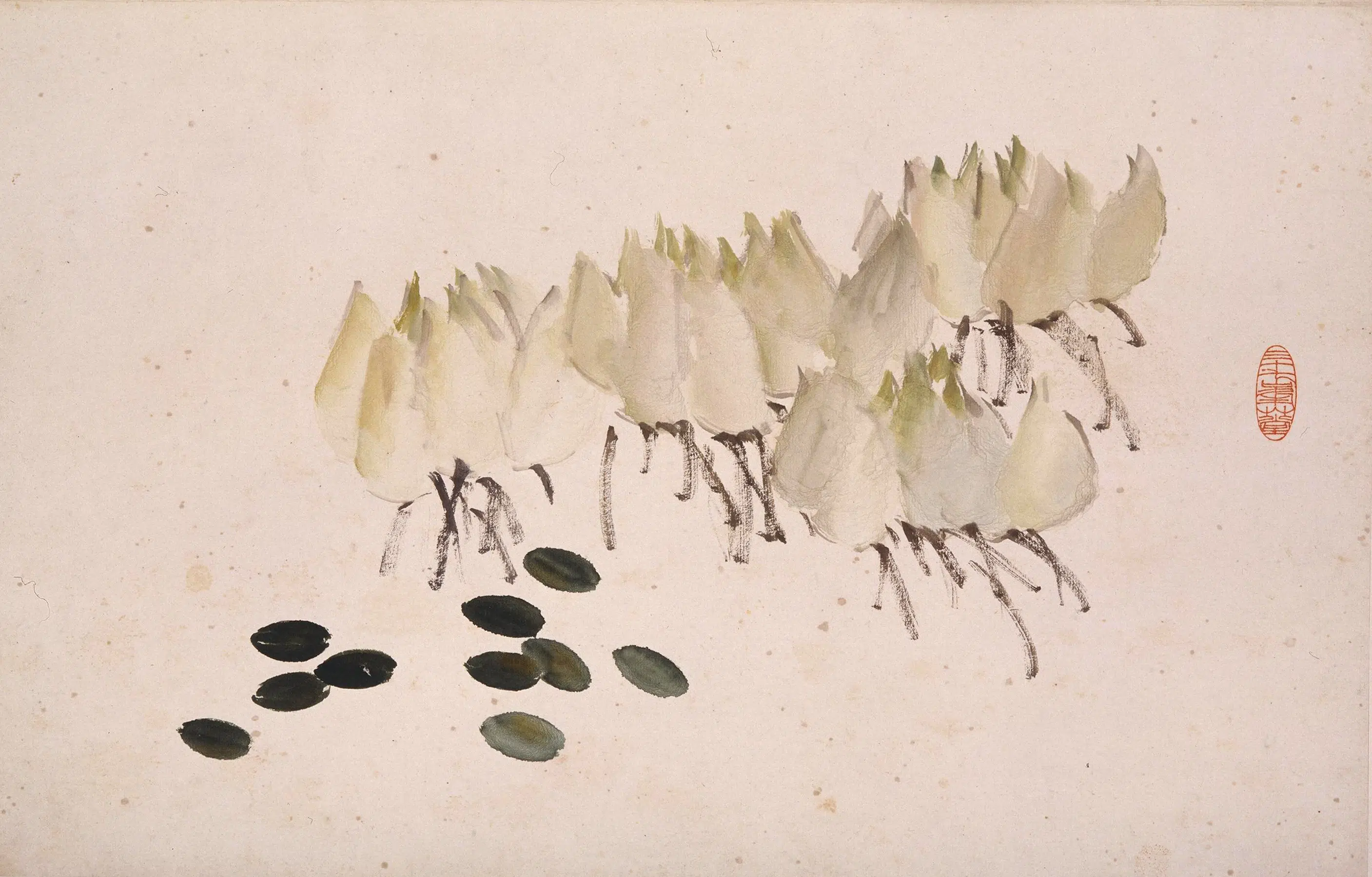 清代【虚谷】《花果册》 第3张