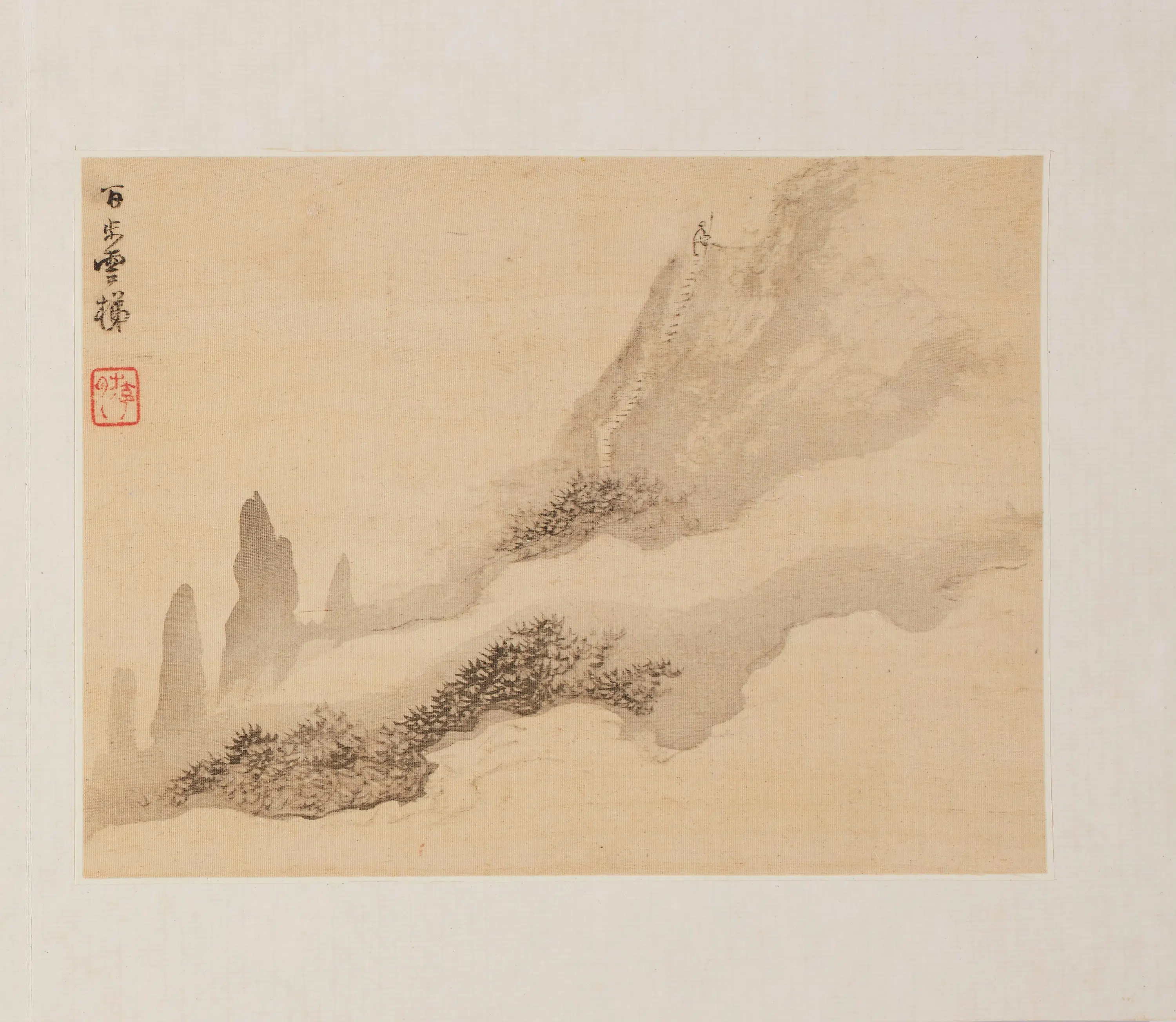清代【梅清】《黄山十二景（黄岳卧游图）图册》 第8张