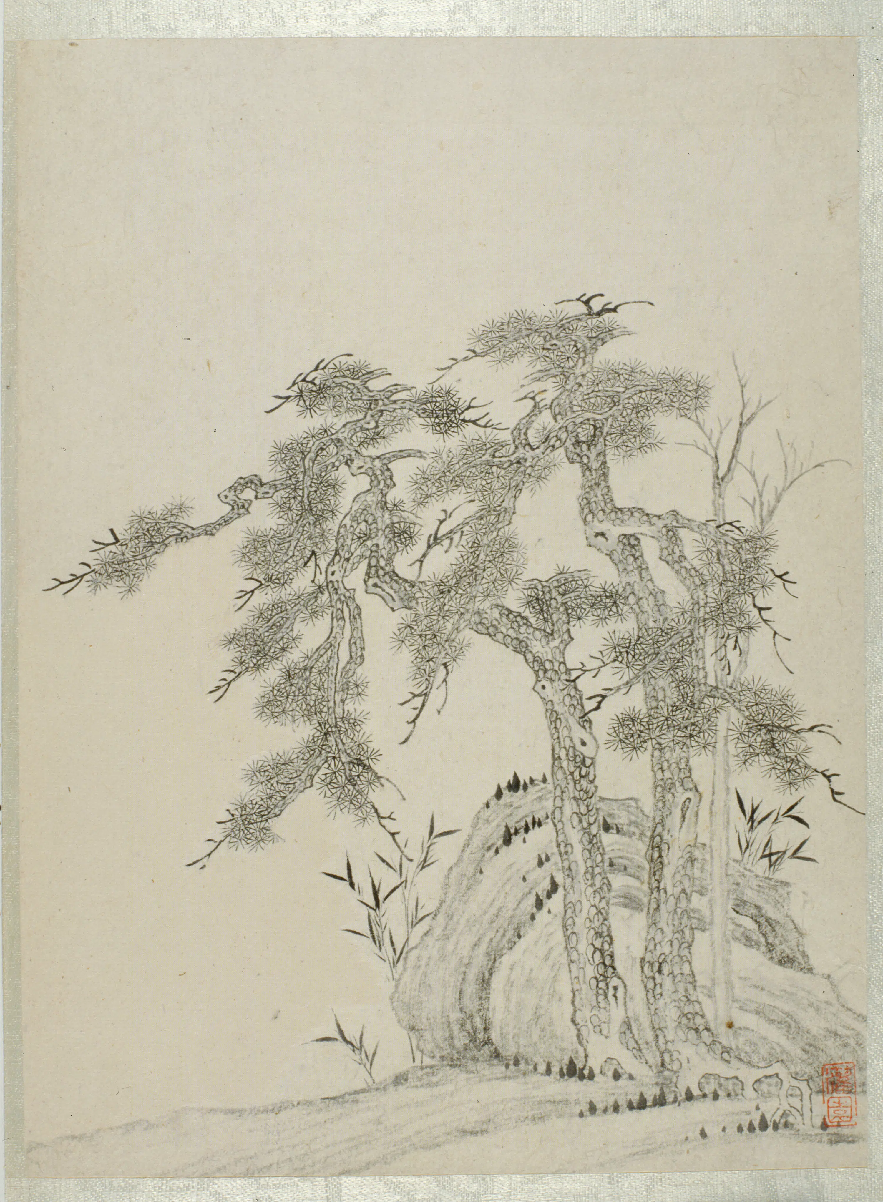 清代【孙逸】《山水图册（16开）》 第3张