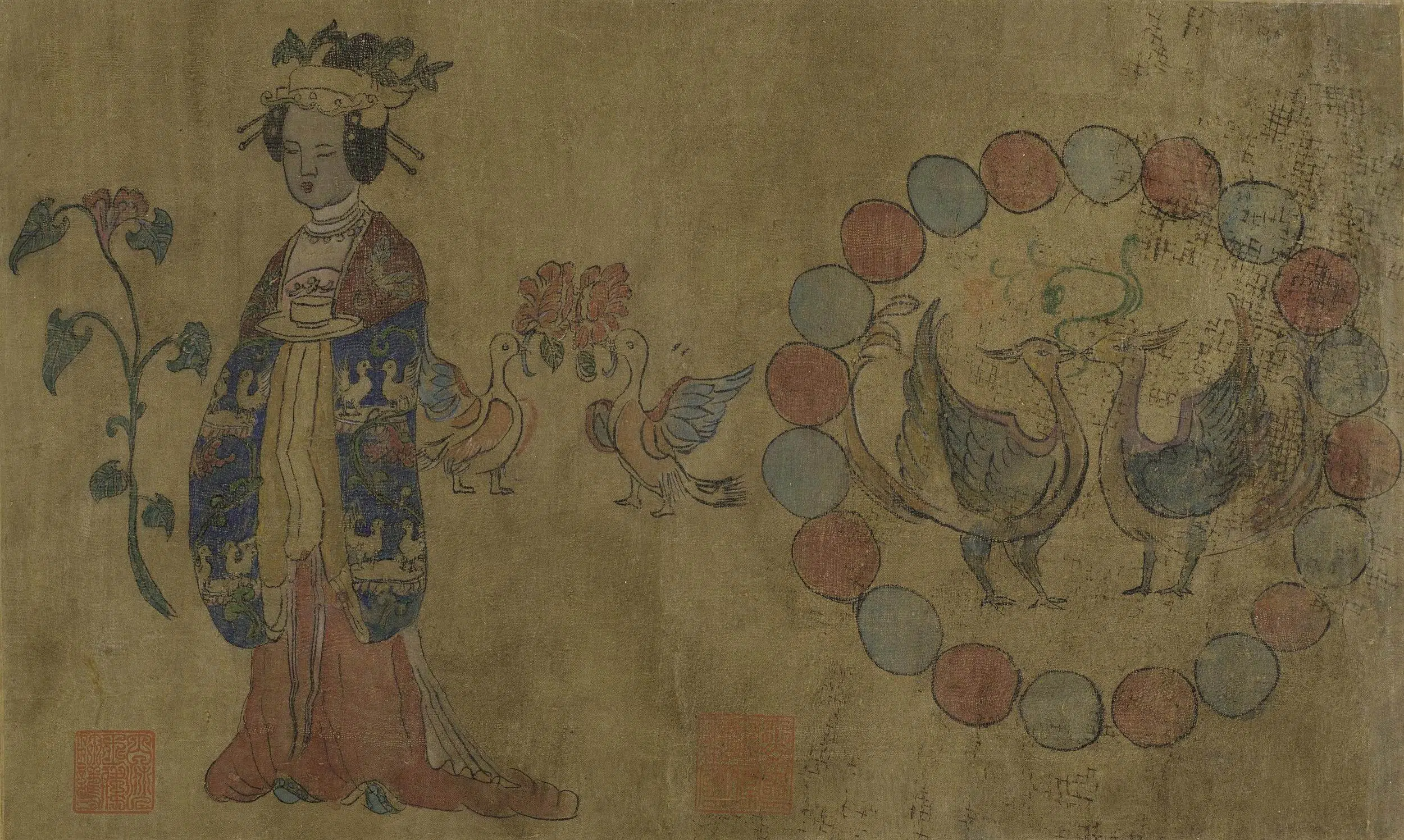五代十国 【佚名】《星相仕女图卷》 第1张 五代十国 【佚名】《星相仕女图卷》 第1张