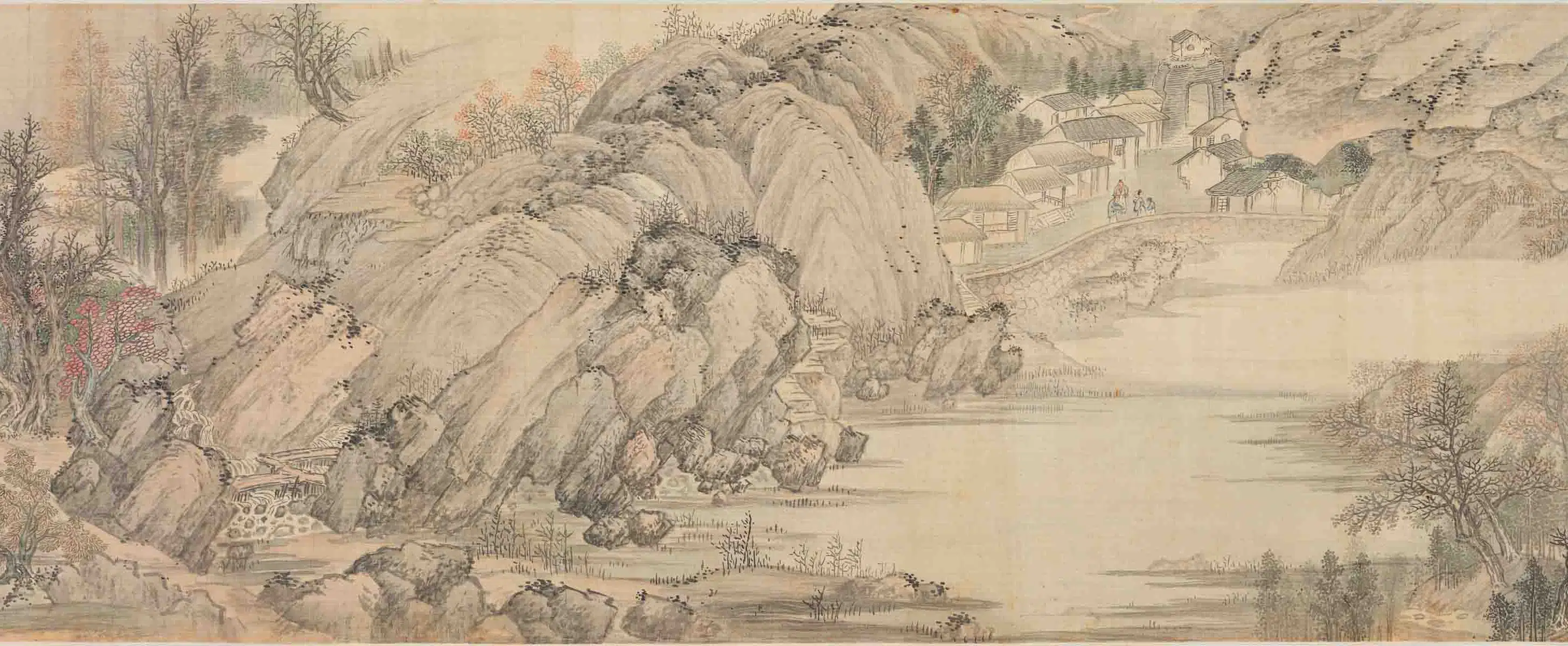 清代【王槩（王概）】《秋帆旷揽图卷》 第5张