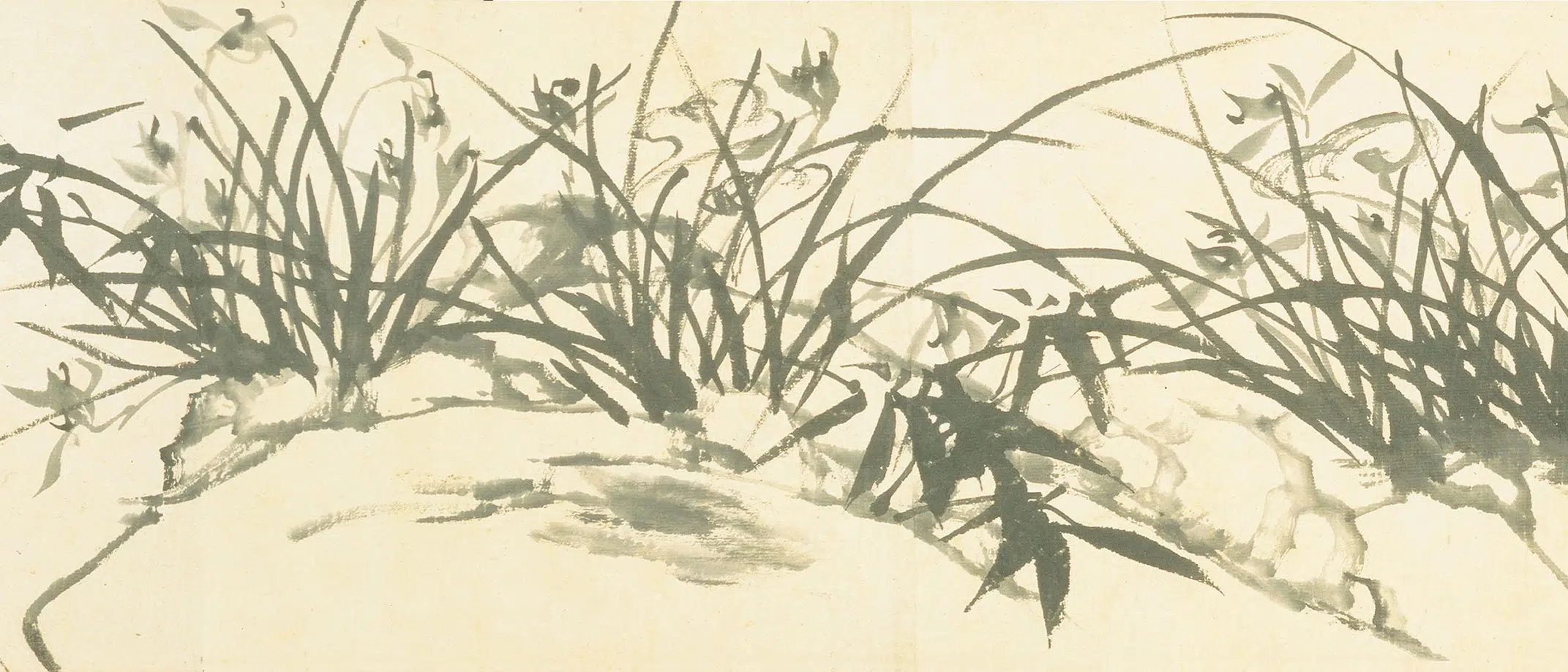 清代【郑板桥（郑燮）】《兰花竹石图卷》 第8张