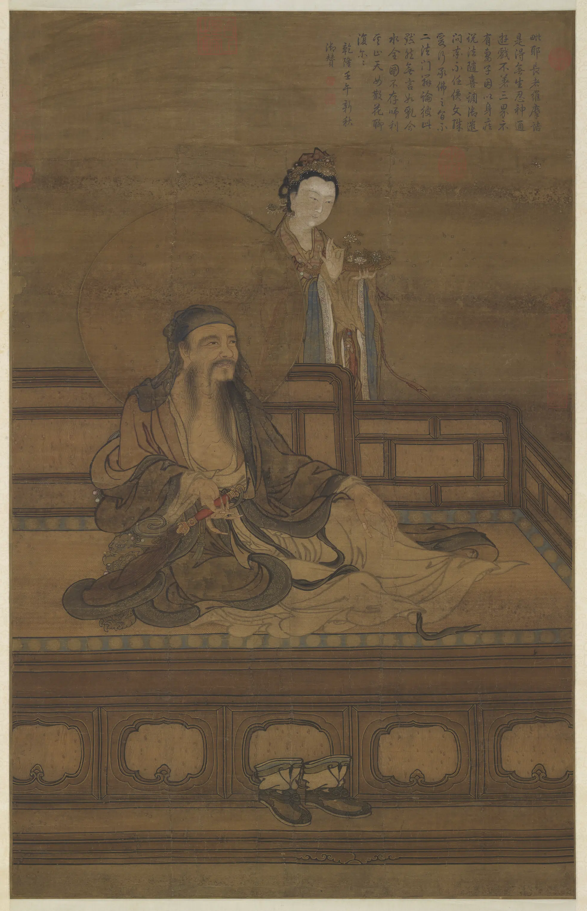 宋代《宋人维摩图轴》
