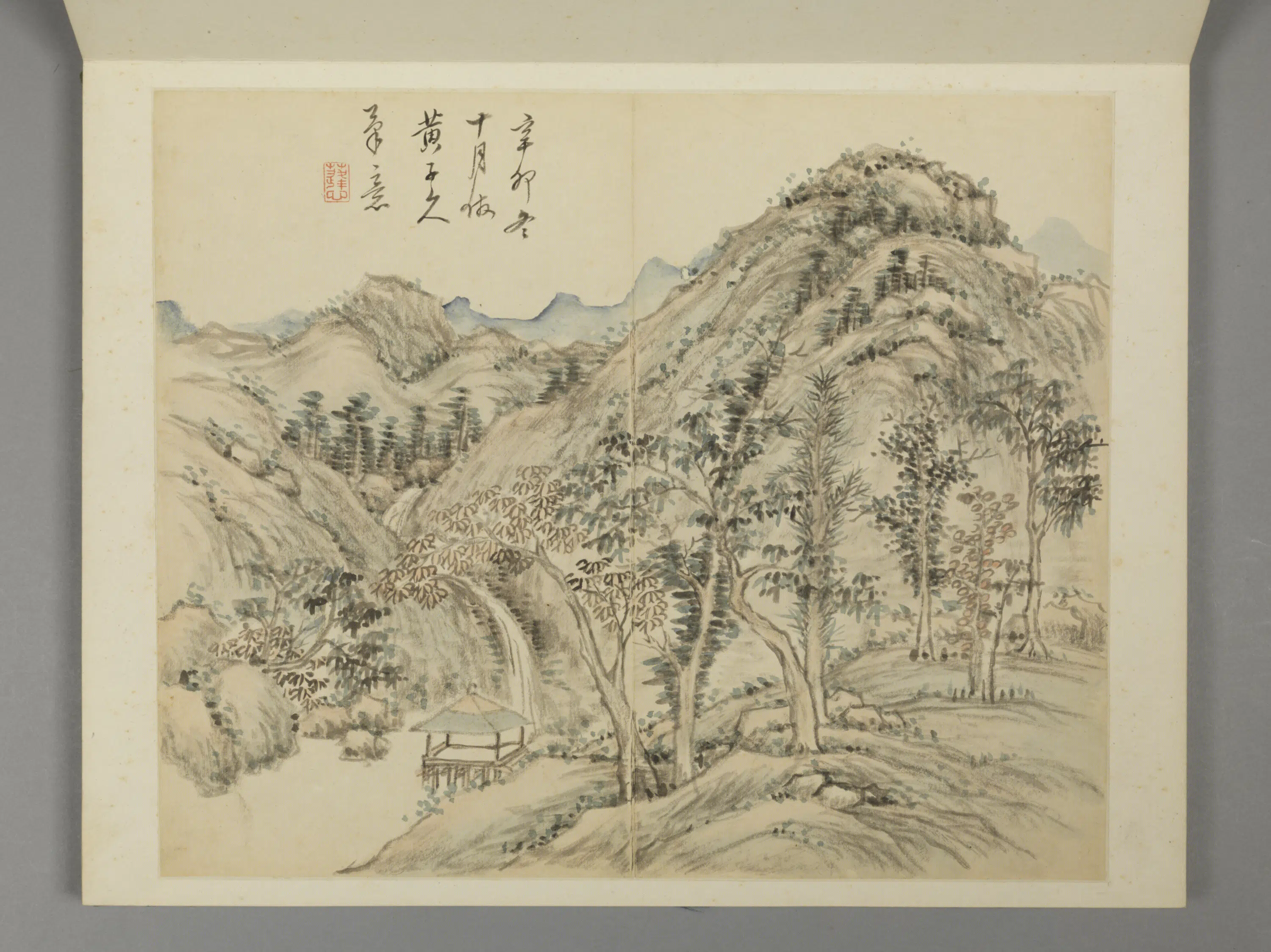 清代【王宸】《山水册－仿黄子久笔意》 第1张