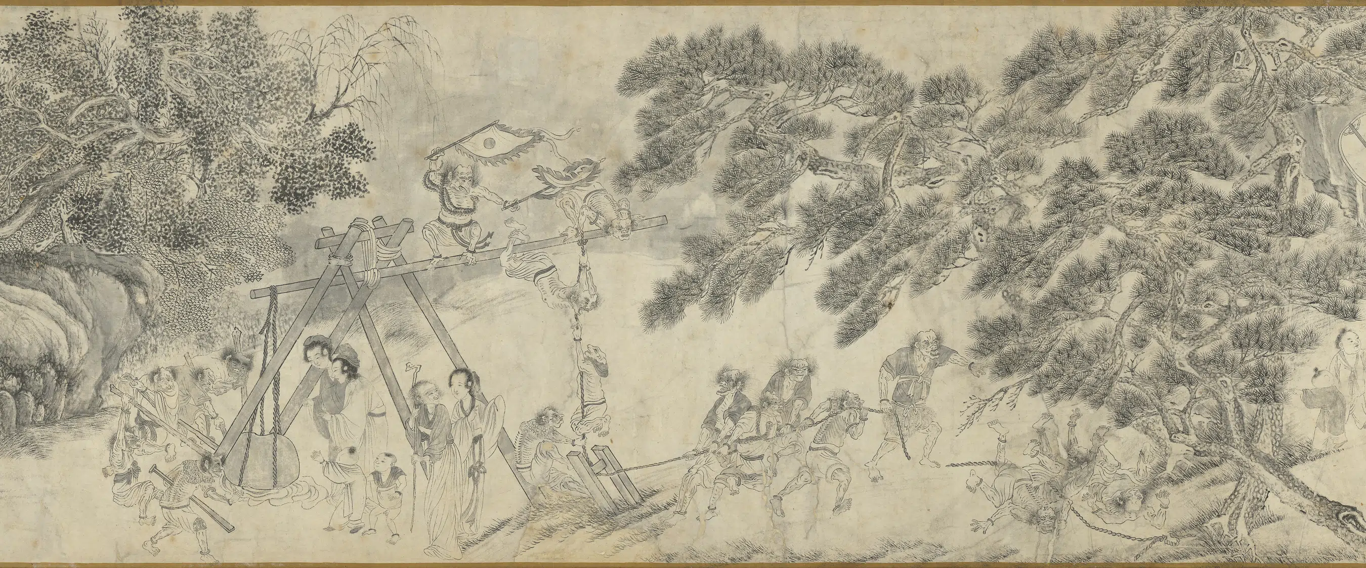 明朝【朱芾】《揭钵图卷》 第3张