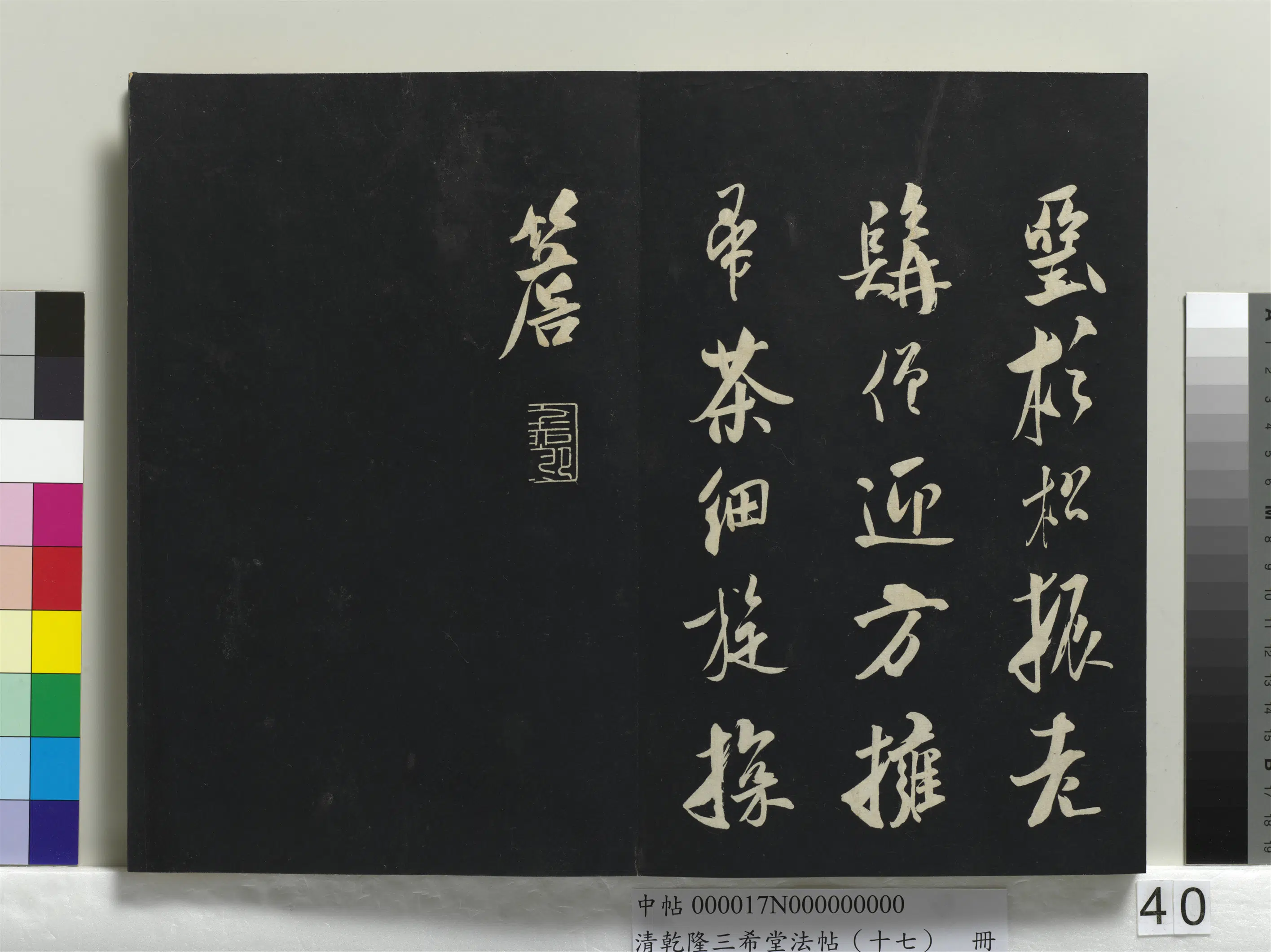 金朝【王庭筠】《乾隆三希堂法帖（十七）册-金王庭筠书道林诗》 第2张
