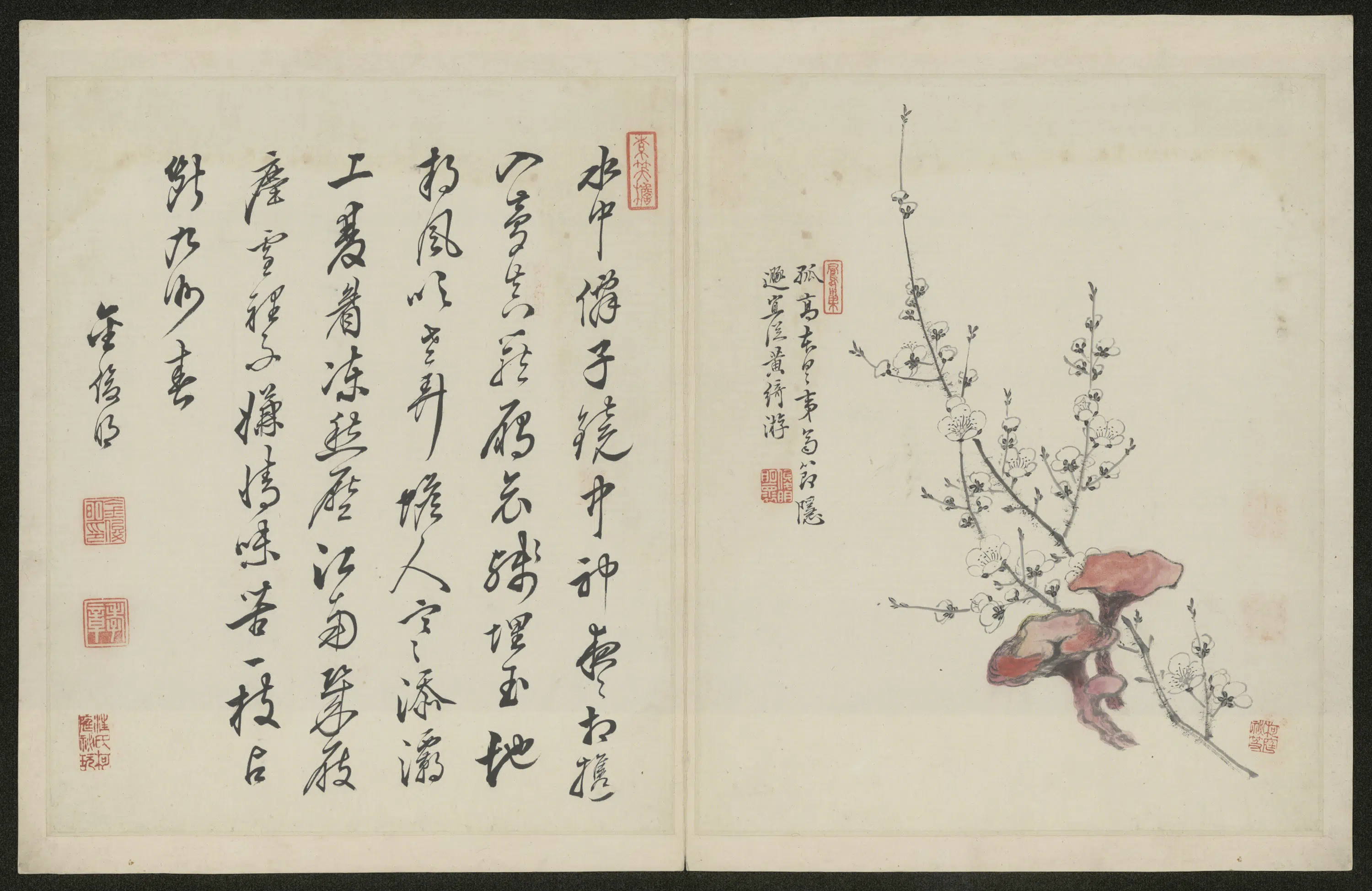 清代【金俊明】《梅花图册-2》 第4张 清代【金俊明】《梅花图册-2》 第4张