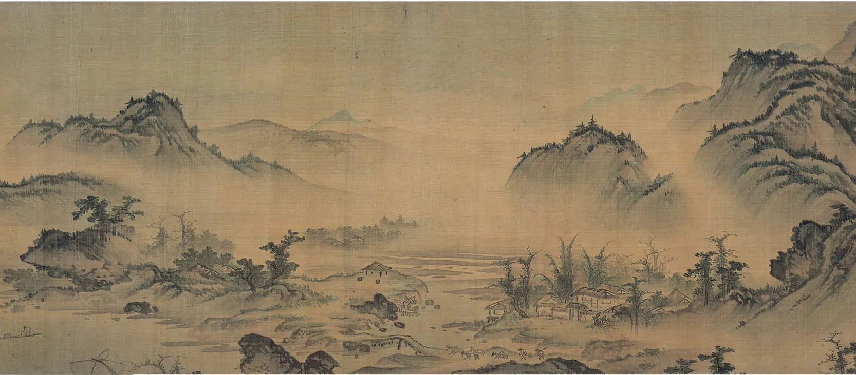 明朝【颜宗】《湖山平远图卷》 第7张