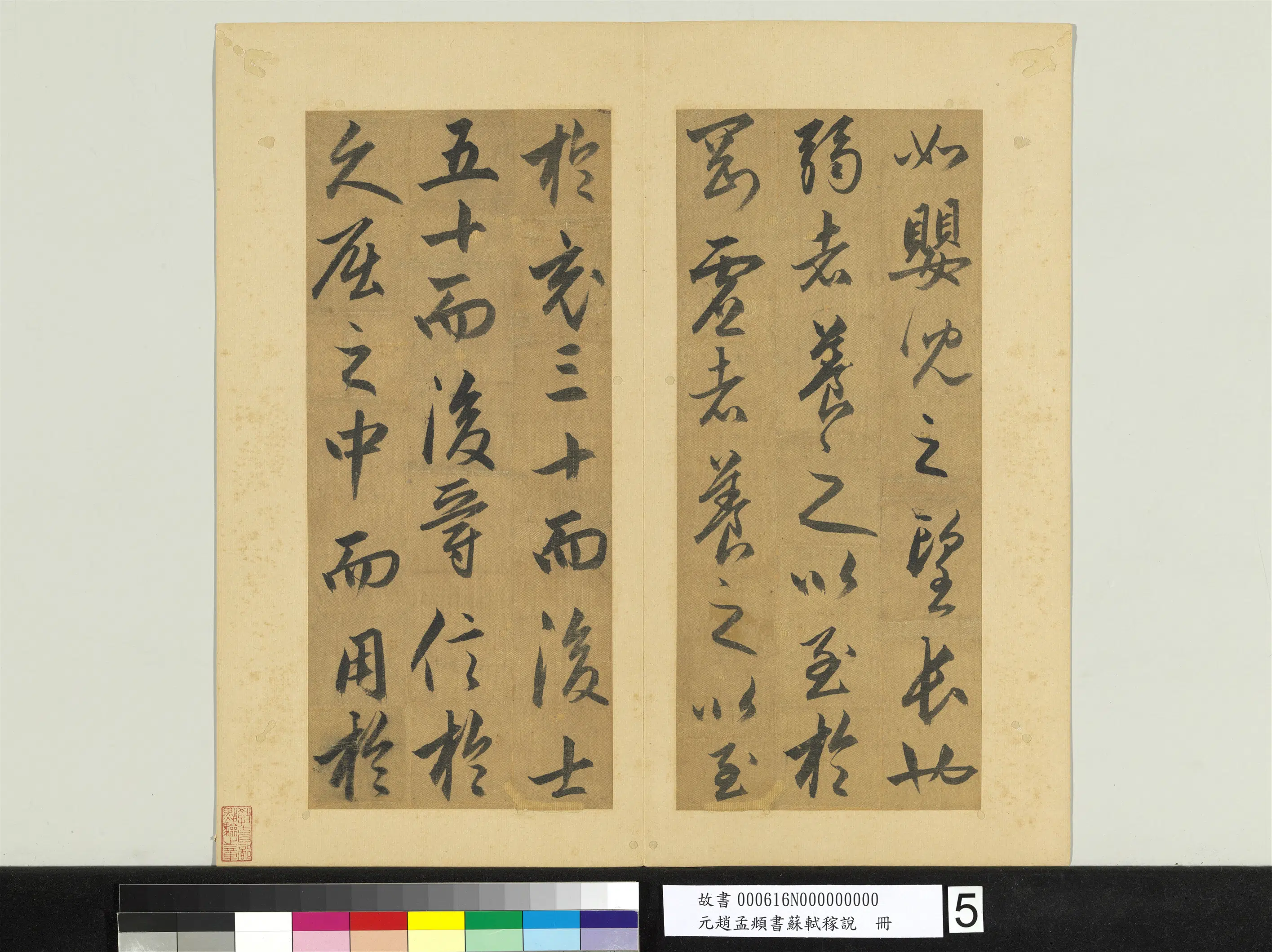 元朝【赵孟頫】《书苏轼稼说册》 第6张