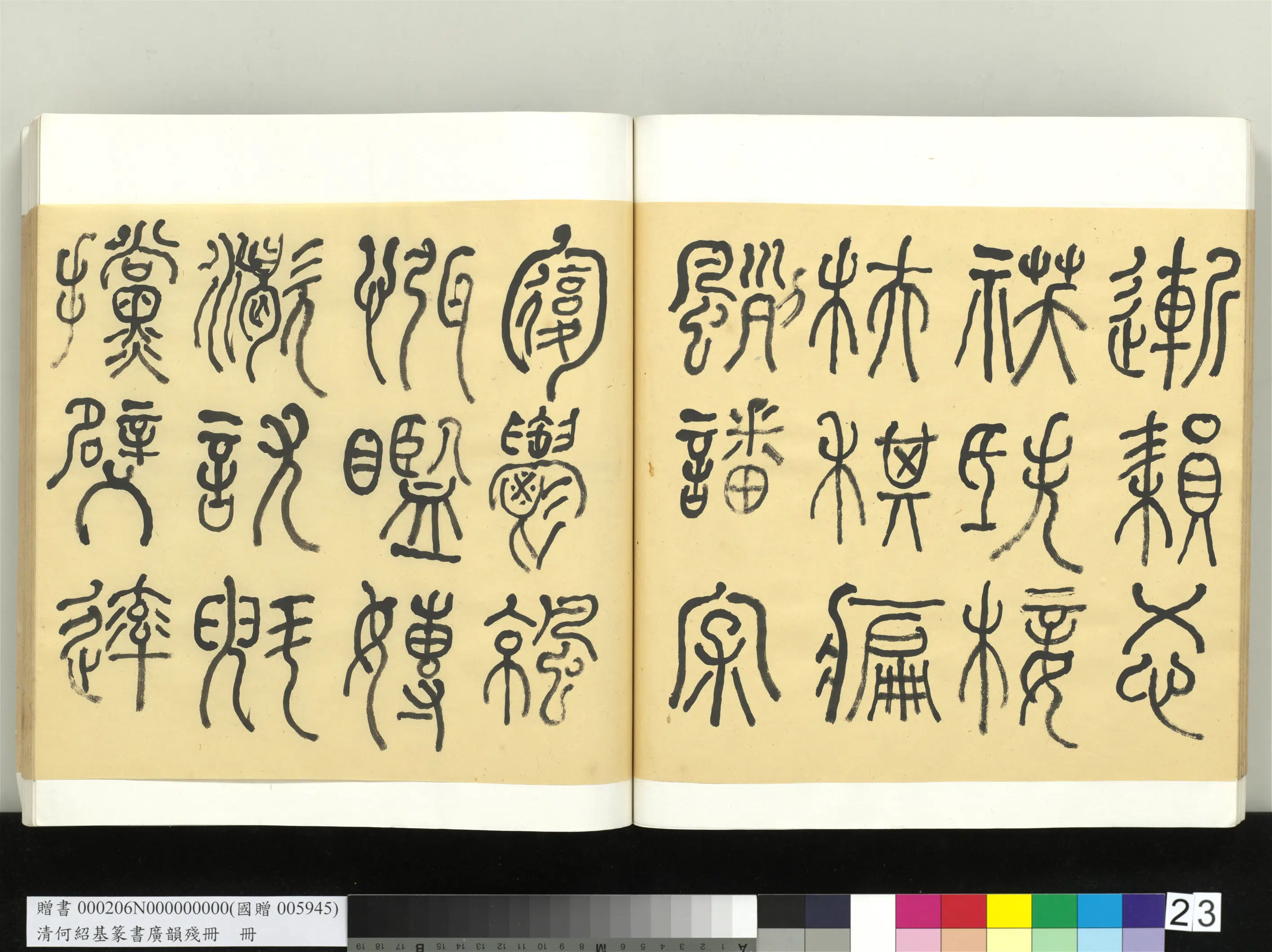 清代【何绍基】《篆书广韵册》 第23张