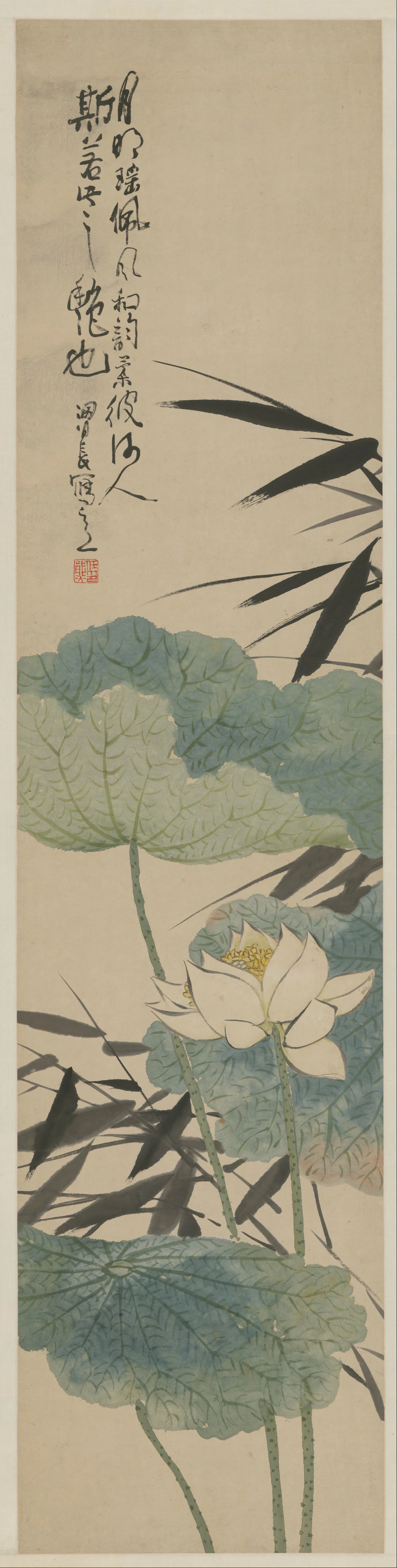 清代【任熊】《花卉四条屏》 第4张 清代【任熊】《花卉四条屏》 第4张