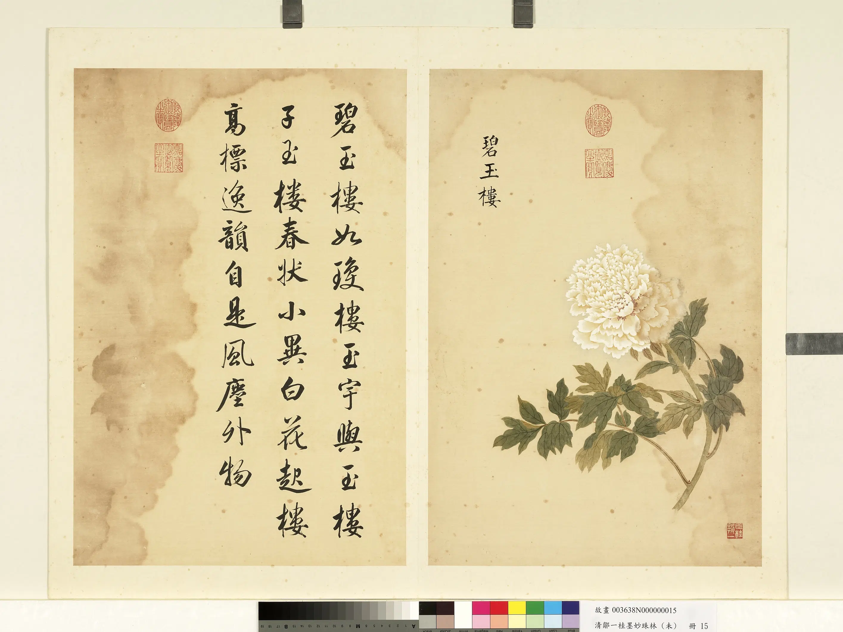 清代【邹一桂】《墨妙珠林（未）册-碧玉楼》