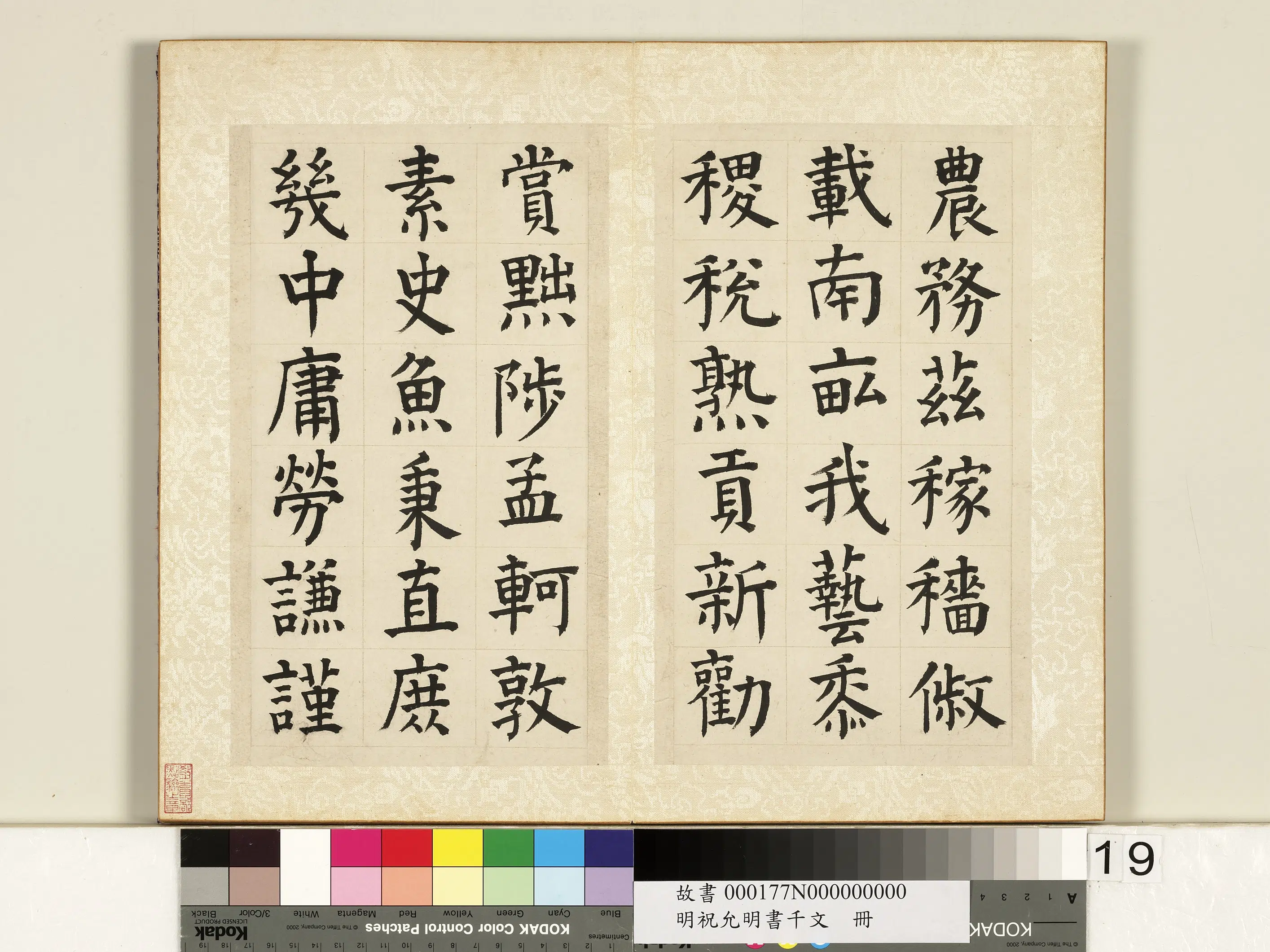 明朝【祝允明】《书千字文册》 第11张