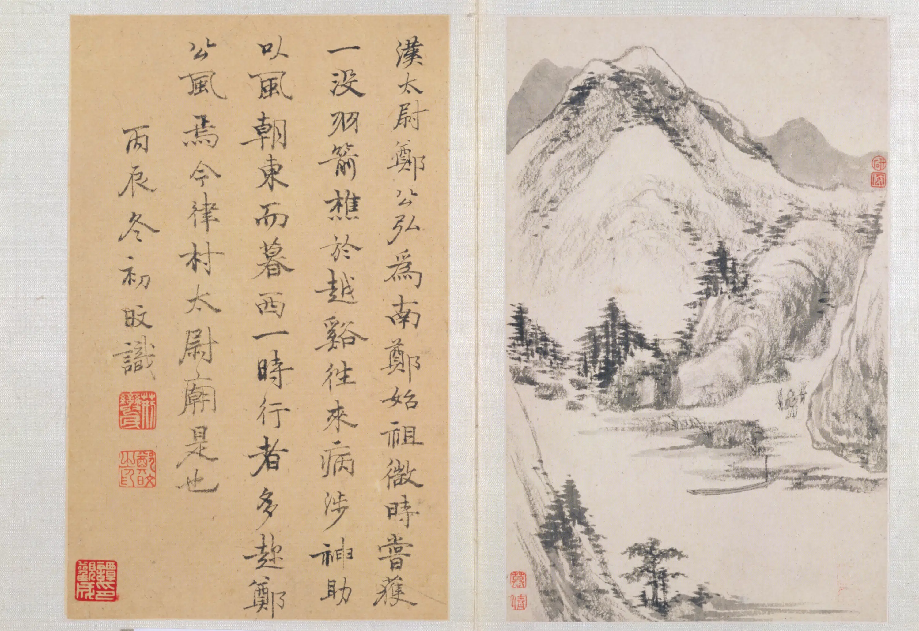 清代【郑旼】《山水册（10开）》